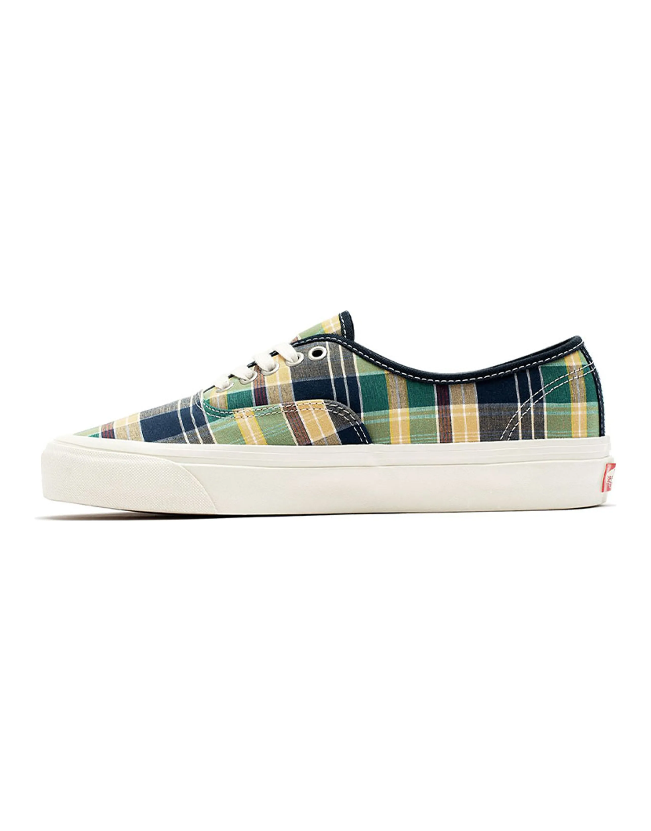 Vans Style 44 Low Tops Casual Skateboarding Shoes Unisex Yellow Green Blue Plaid 'Yellow Green Blue'