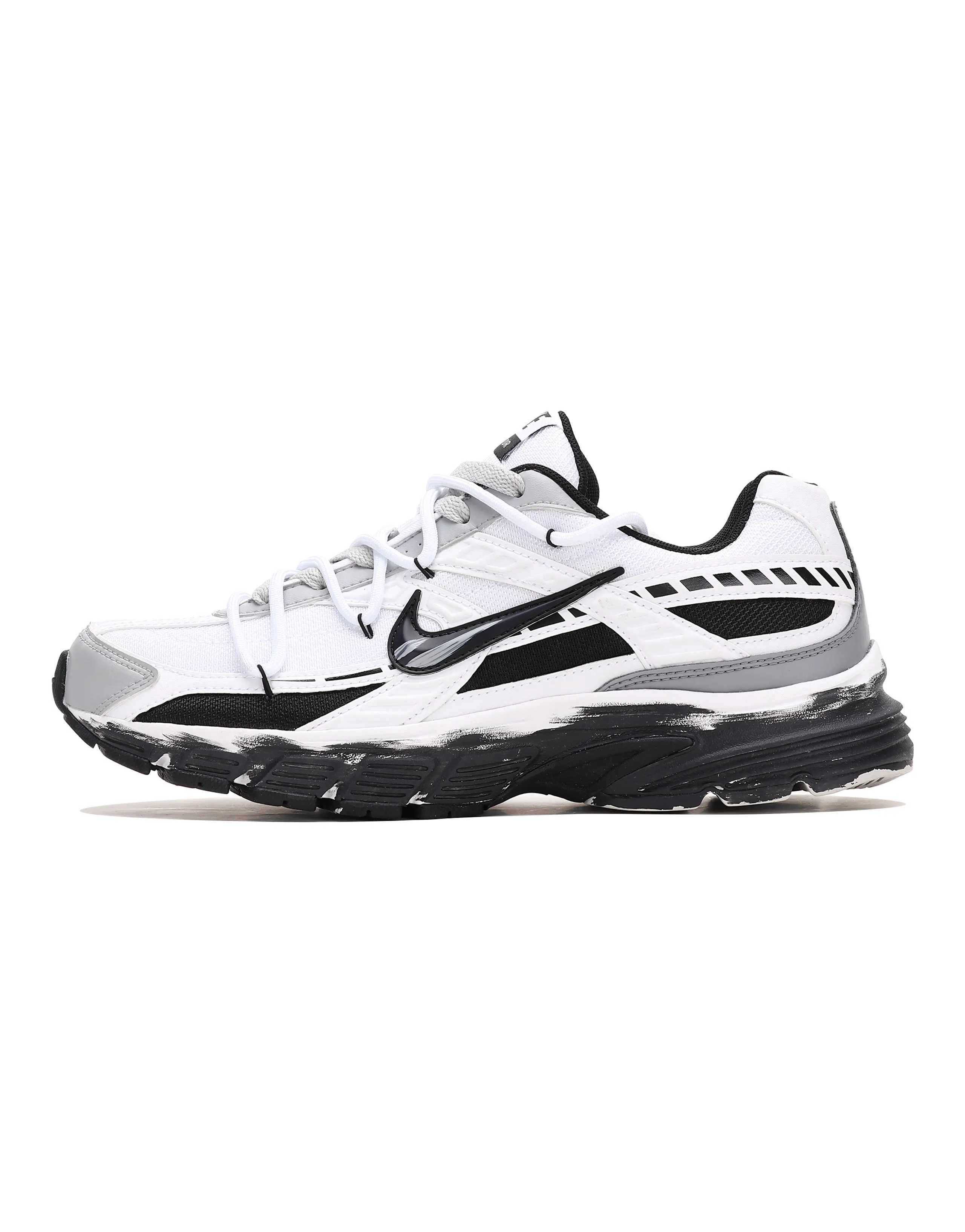 Custom Sneakers Nike Initiator Dawn Retro Vibe Distressed Trendy Workwear Tech Style Cool Versatile Advanced Shock Absorption Breathable Support Low-Top Running Shoes Men's Black White