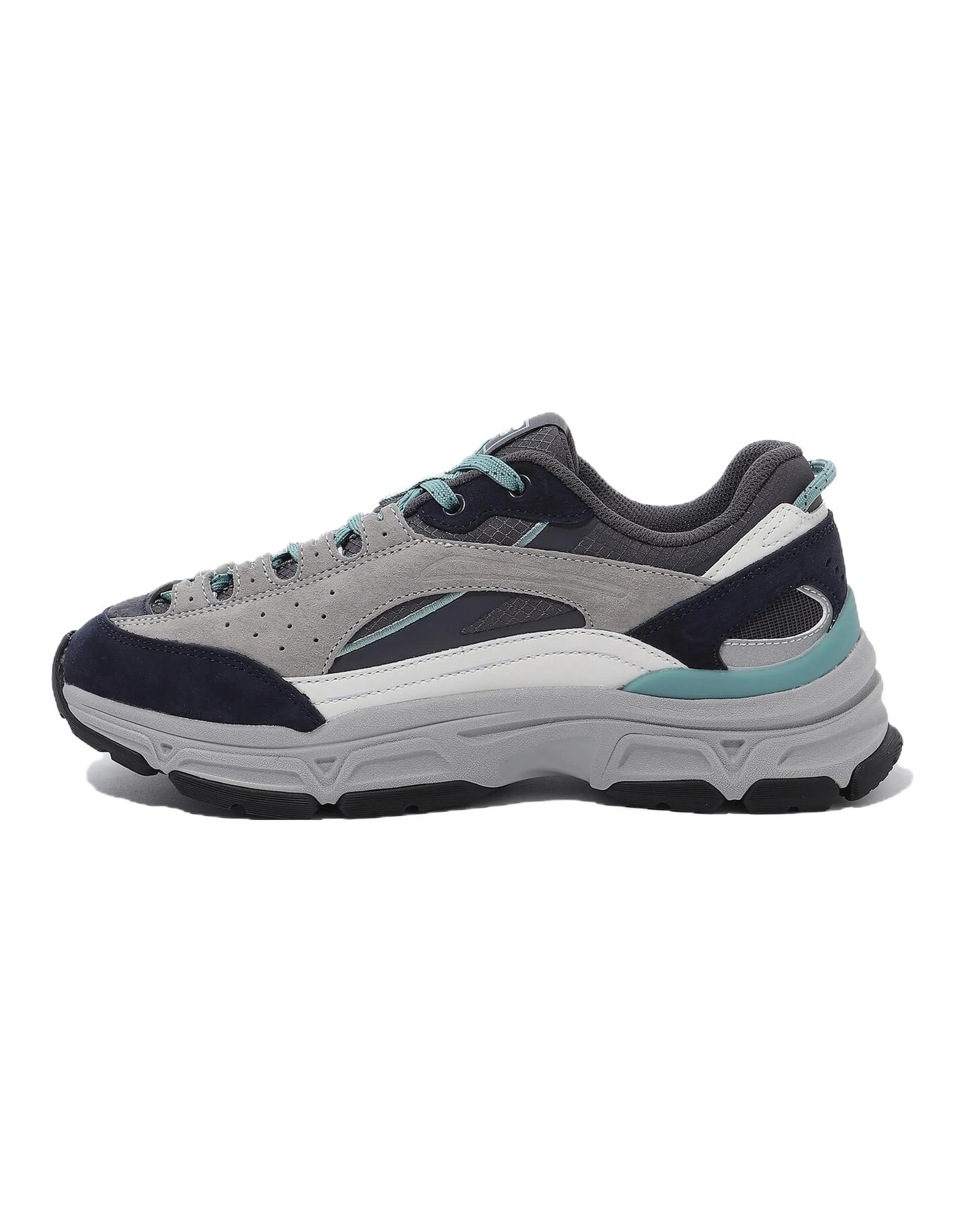 FILA Cushioning Slip Resistant And Abrasion Resistant Low Top Casual Shoes Unisex Gray