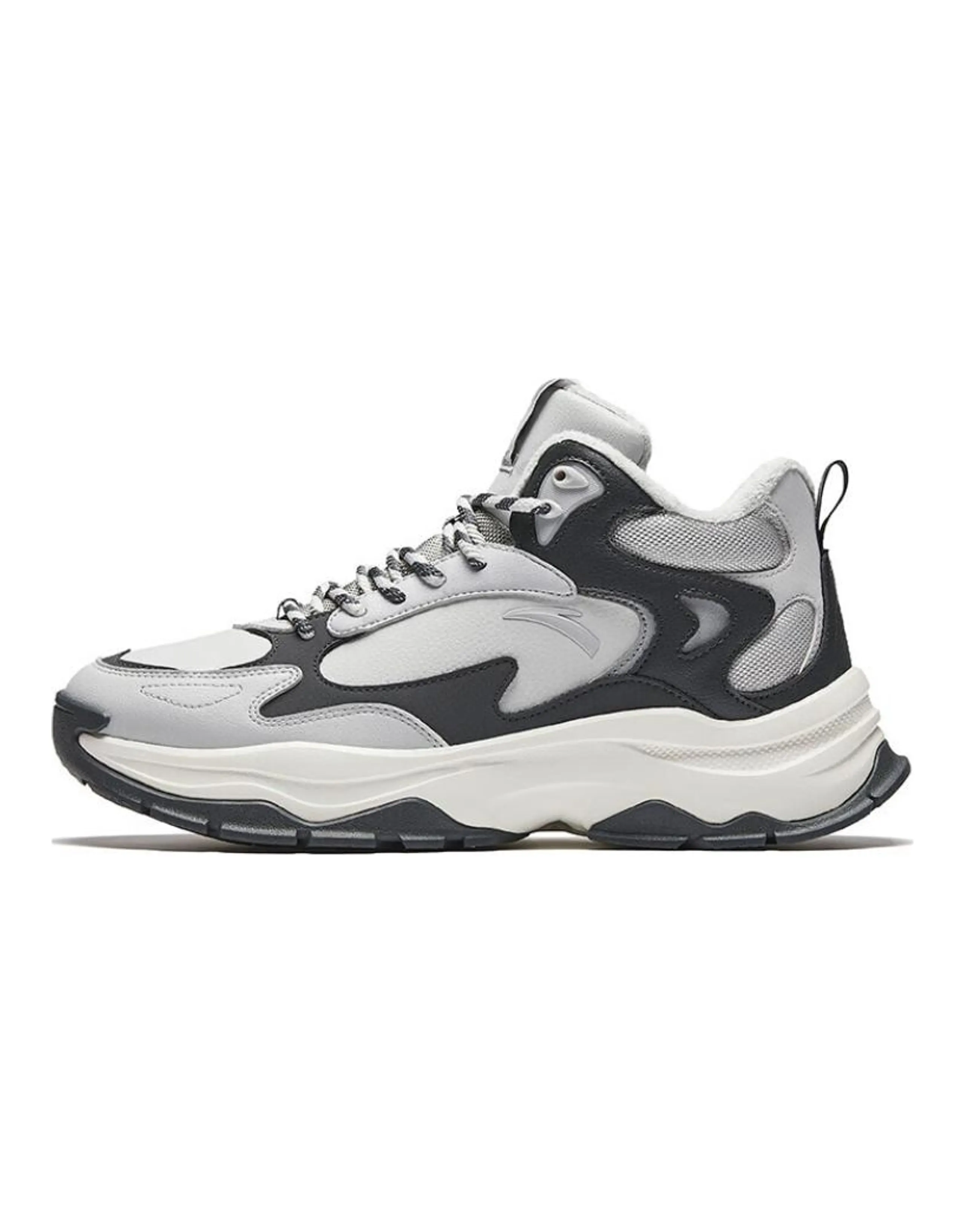 ANTA Borderland Casual Shoes Men High-Top Gray Black