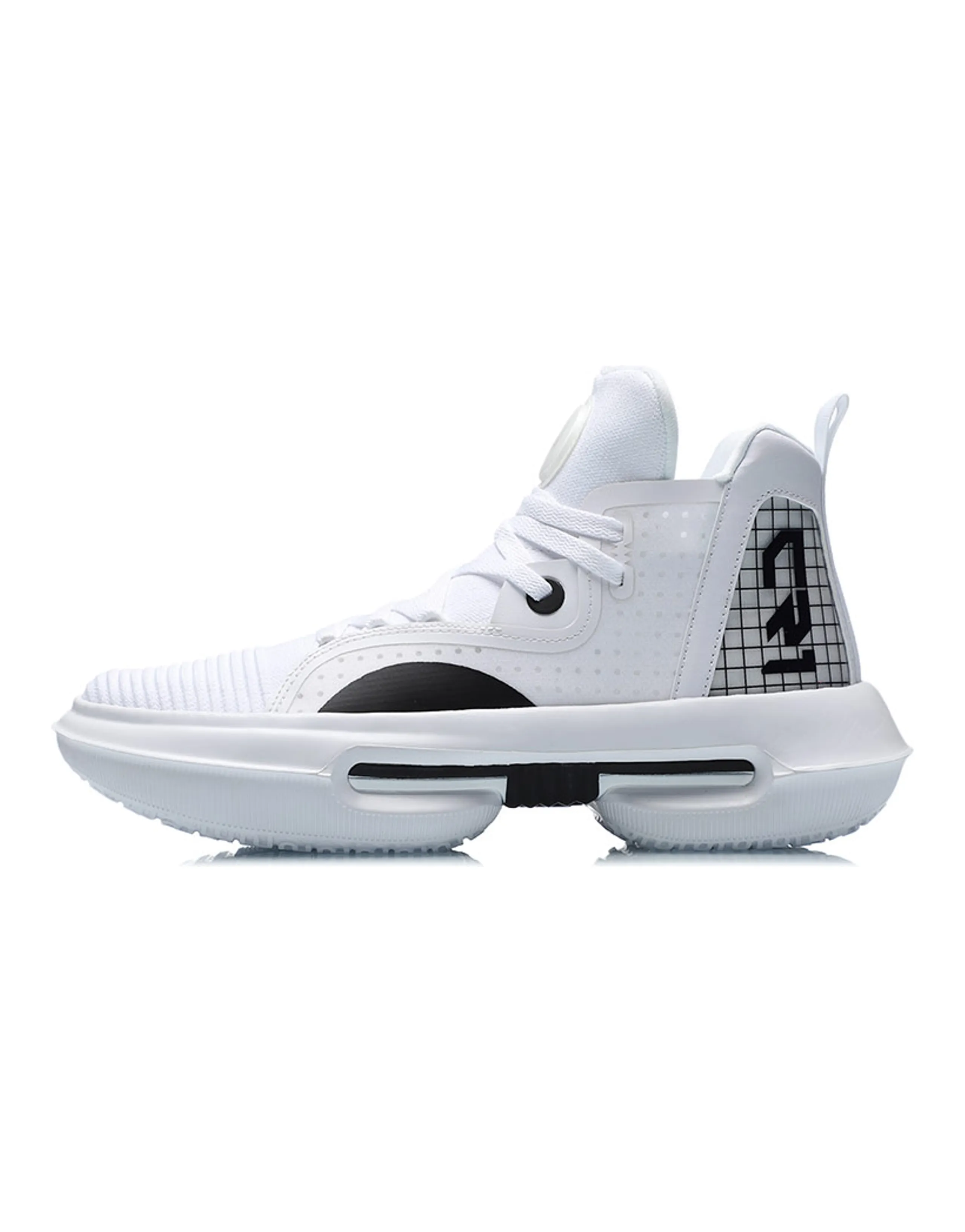 LiNing CF Fabric TPU Comfort Versatile Cushioning Anti-Slip Wear-Resistant Breathable Supportive Lightweight High-Top Casual Shoes Men's