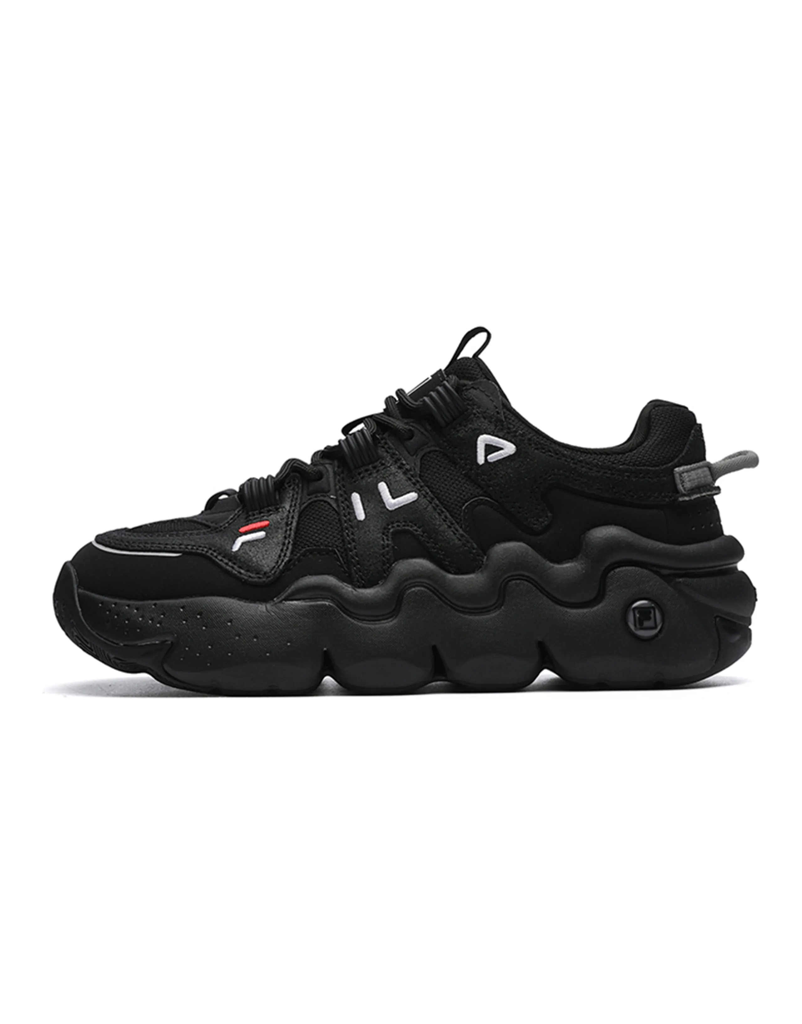 FILA Retro Basketball Shoes Black Women's