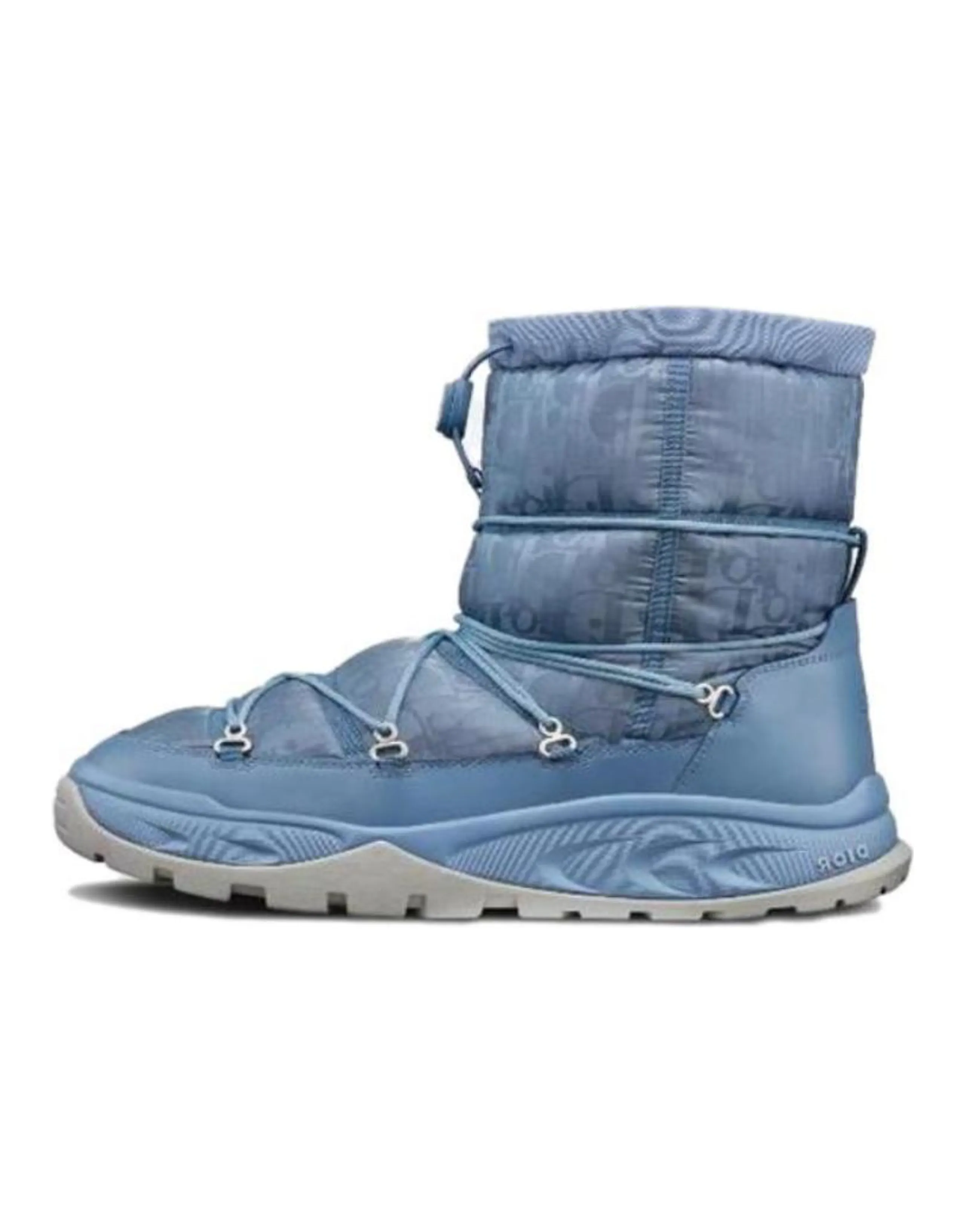 DIOR Snow Ankle Boot Blue Oblique Nylon