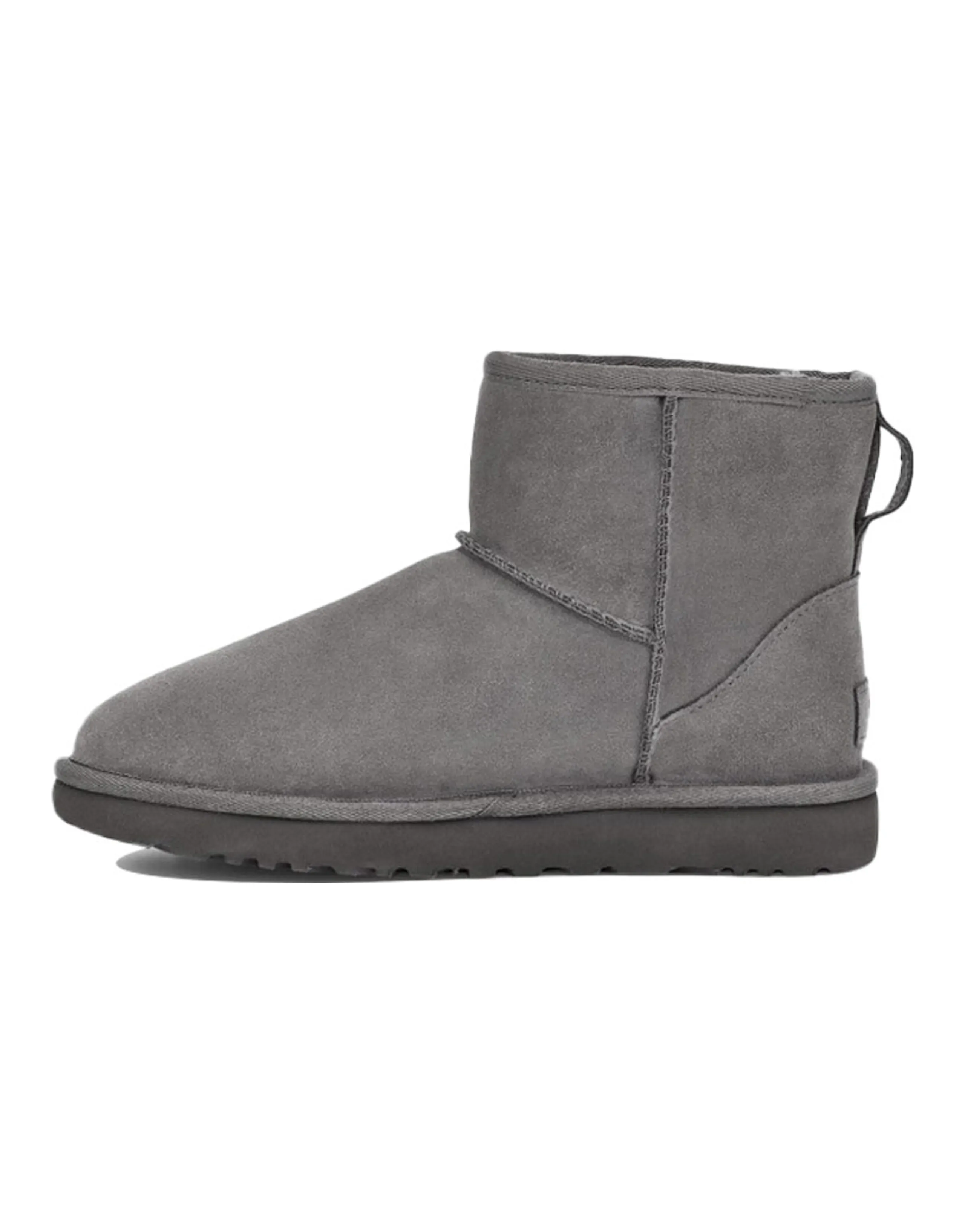 UGG Classic Mini UGG Rubber Logo 'Grey' Women's