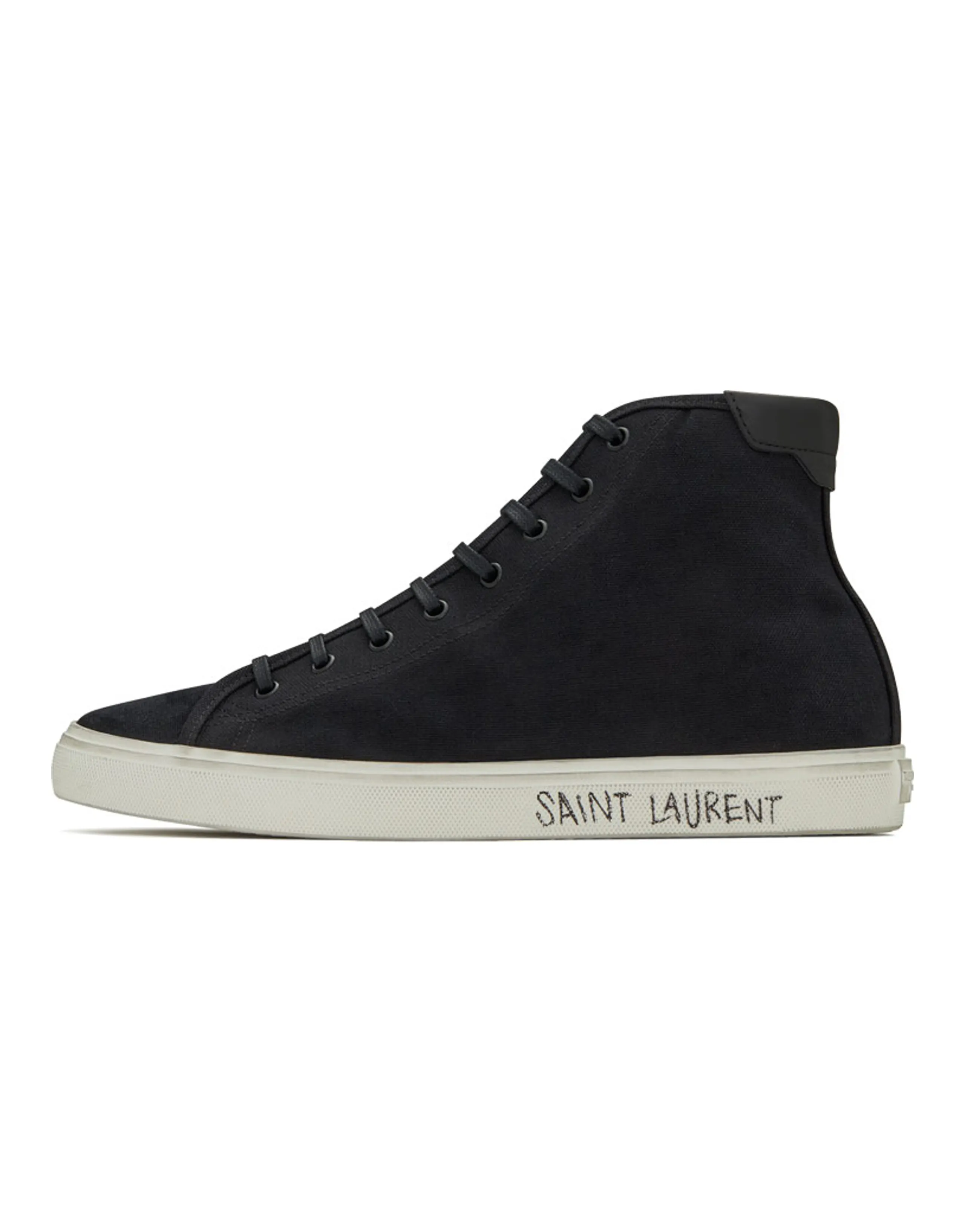 SAINT LAURENT Malibu Mid Black White