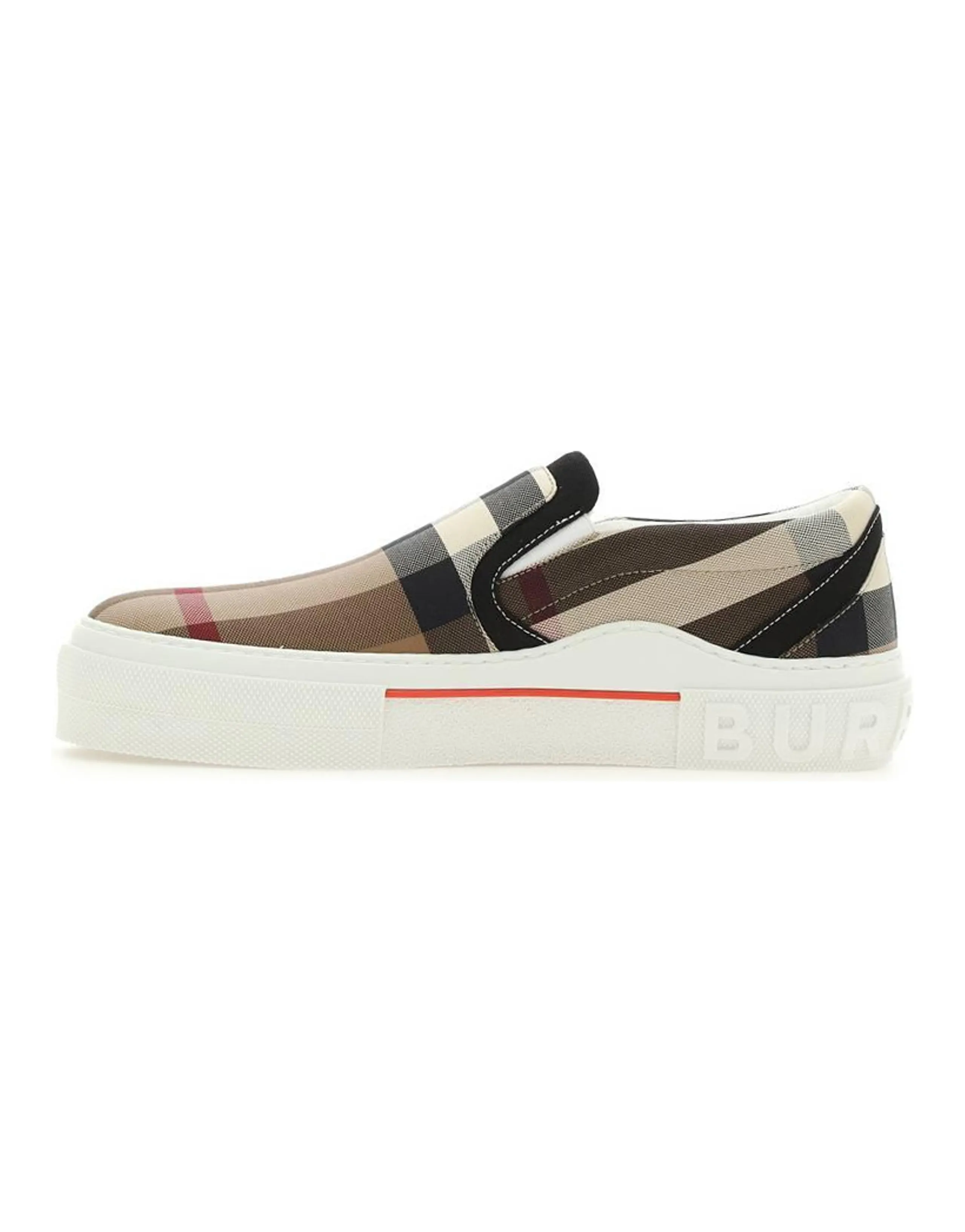 Burberry Exaggerared Check Slip On Birch Brown