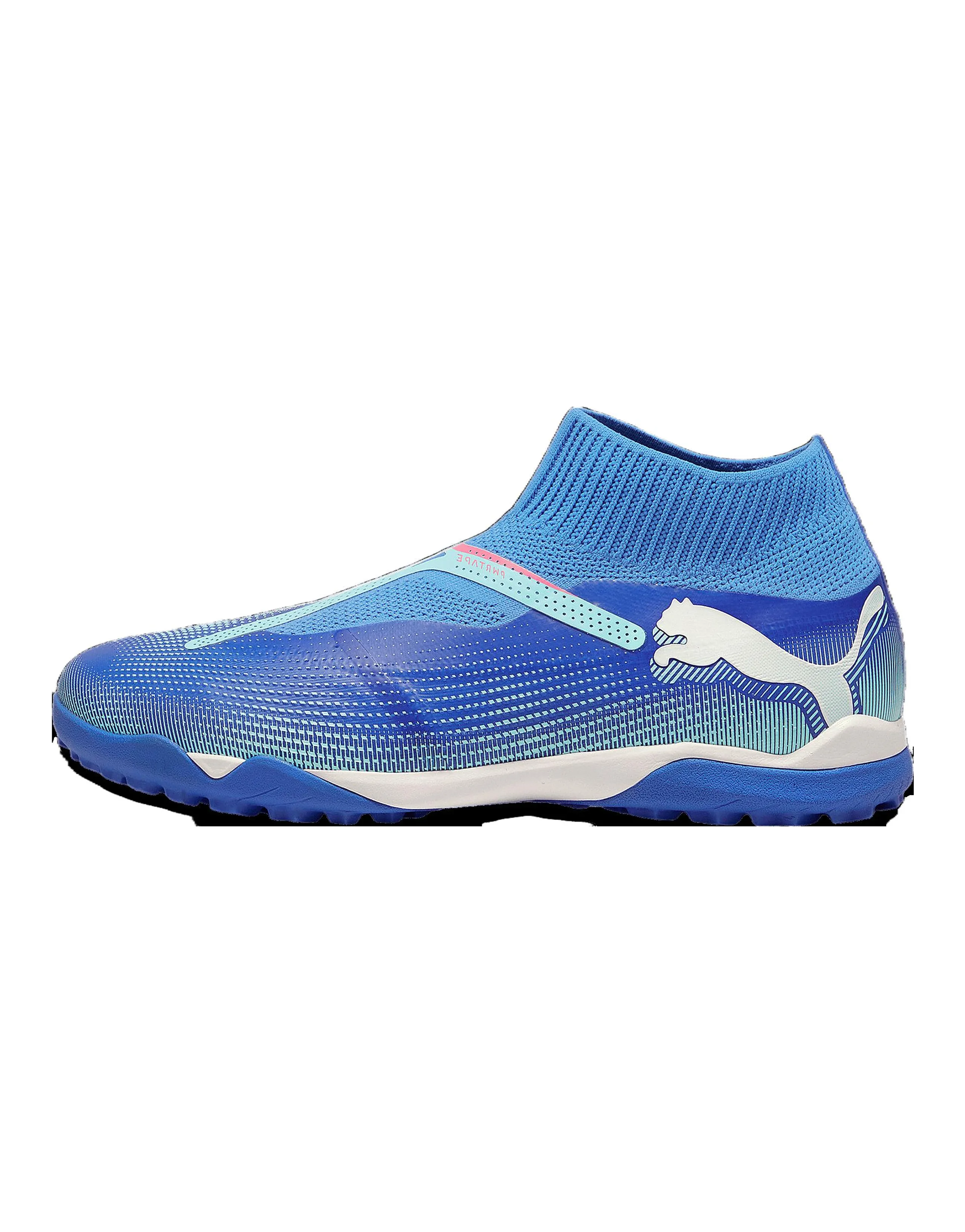 PUMA FUTURE 7 MATCH MG Rubber Short Studs Artificial Ground Durable Breathable Soccer Shoes Men's Blue White