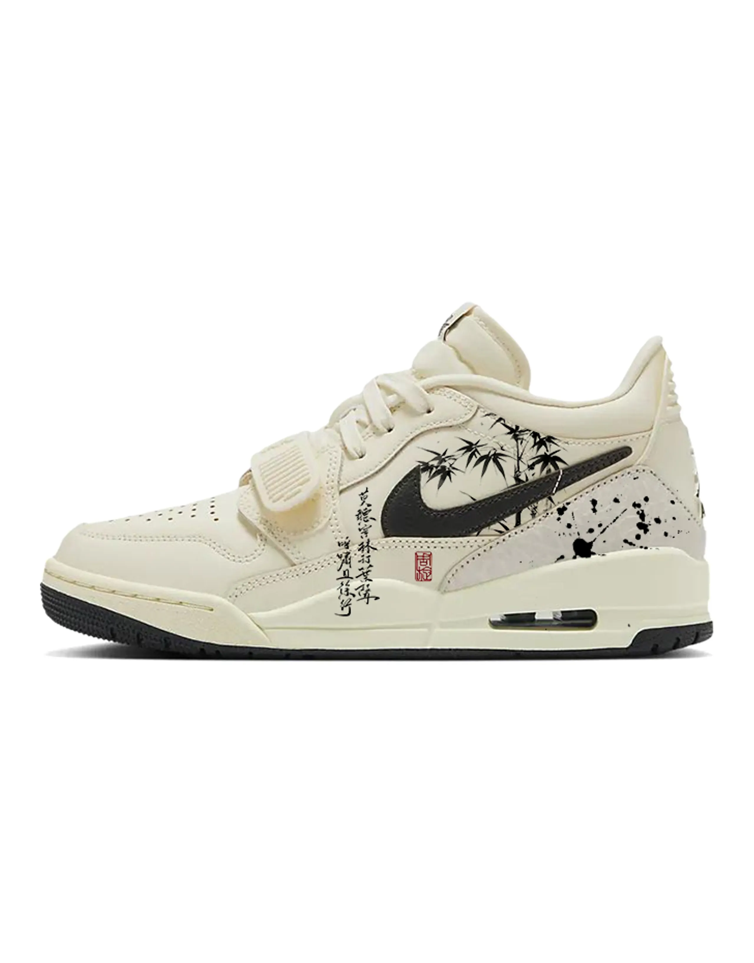 JORDAN Legacy 312 Vintage Basketball Shoes Women's Low Top Beige/White