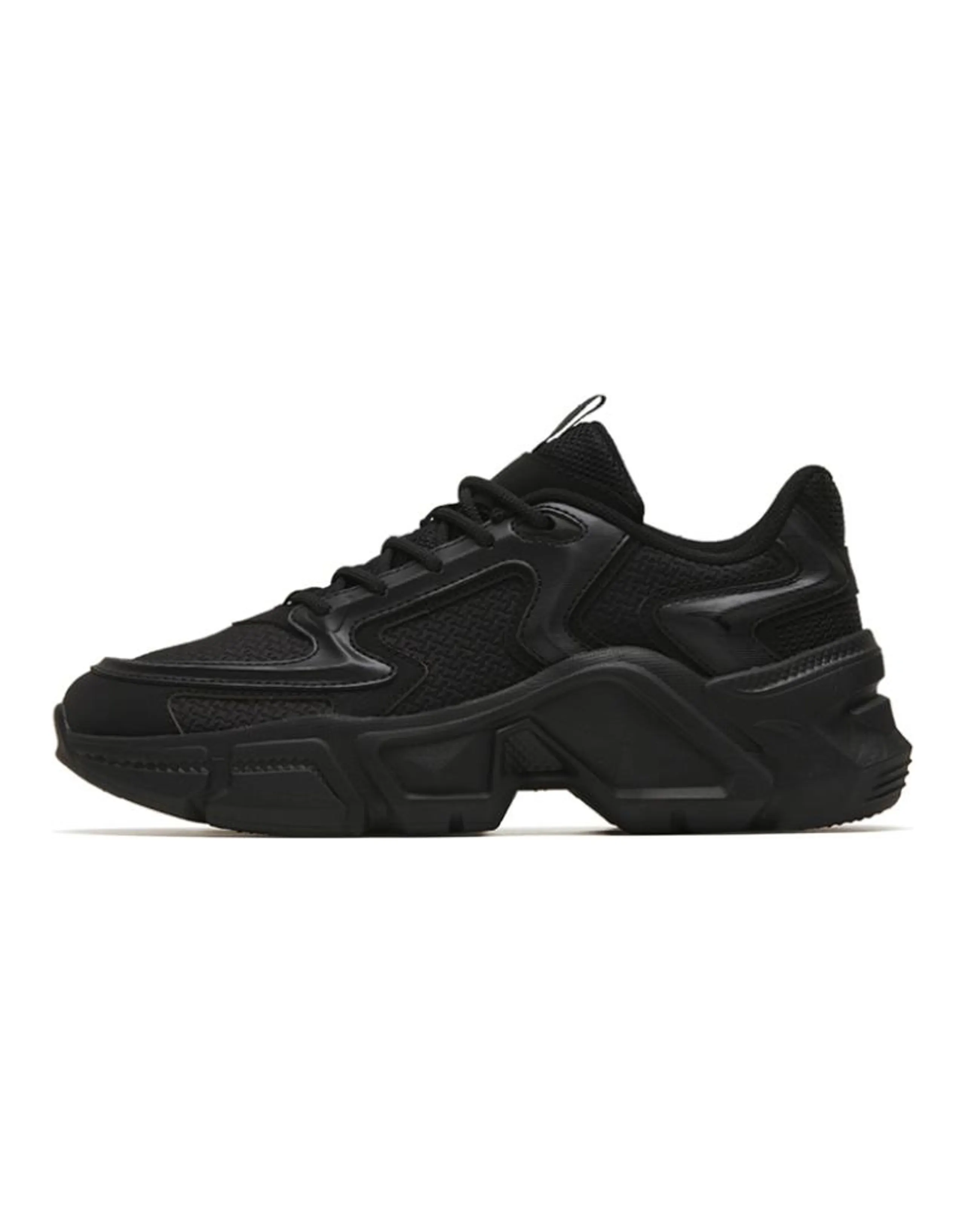 Anta Anti-Slip Wear-Resistant Low-Top Chunky Sneakers Women's Black