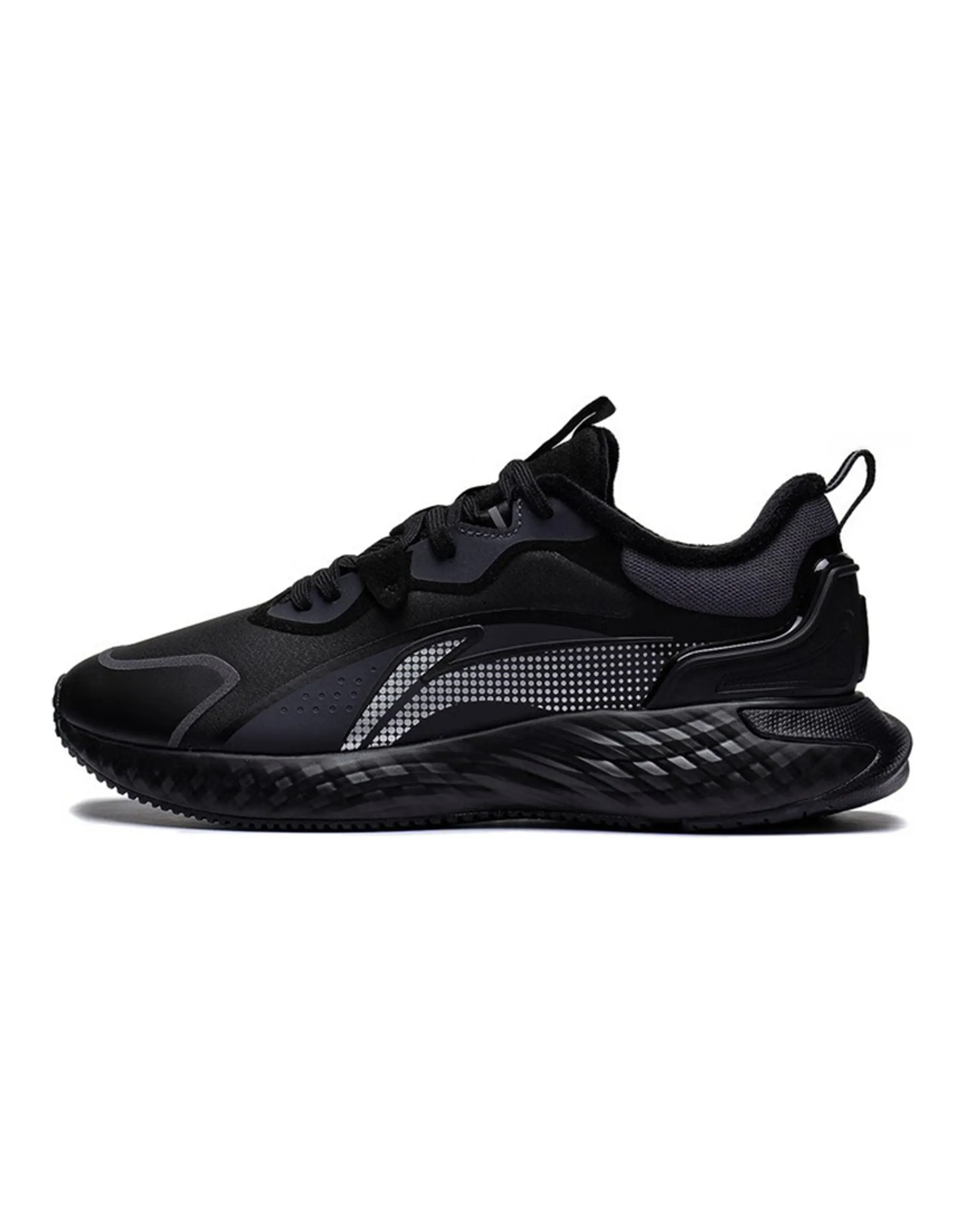 LiNing Cloud Shield Cushioning Anti-Slip And Wear-Resistant Low-Top Casual Shoes Men's Black