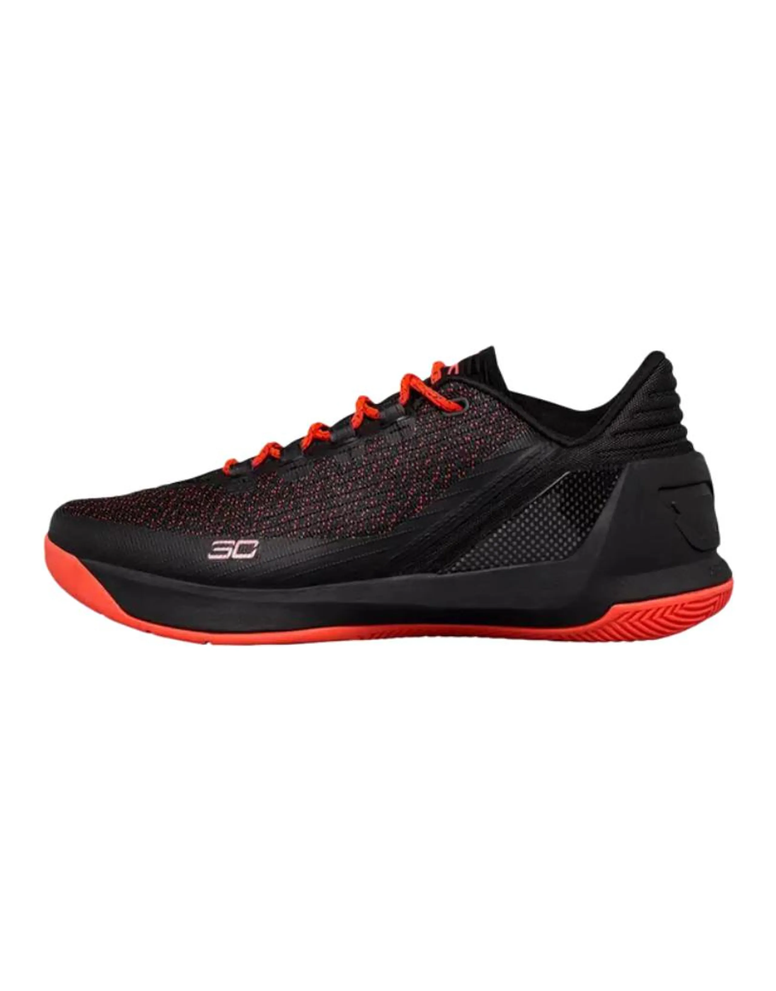 Under Armour Curry 3 Comfortable Versatile Low-Top Basketball Shoes Men's Black Red