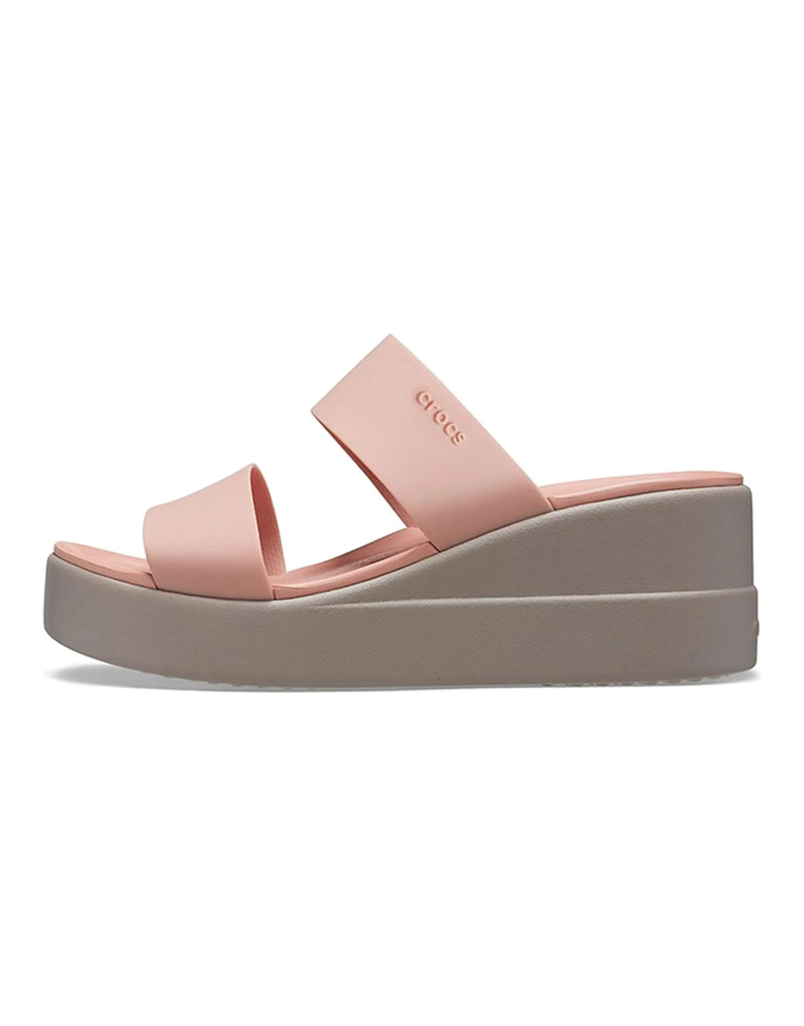 Crocs Brooklyn Wedge Lightweight Sandals Women's Light Pink