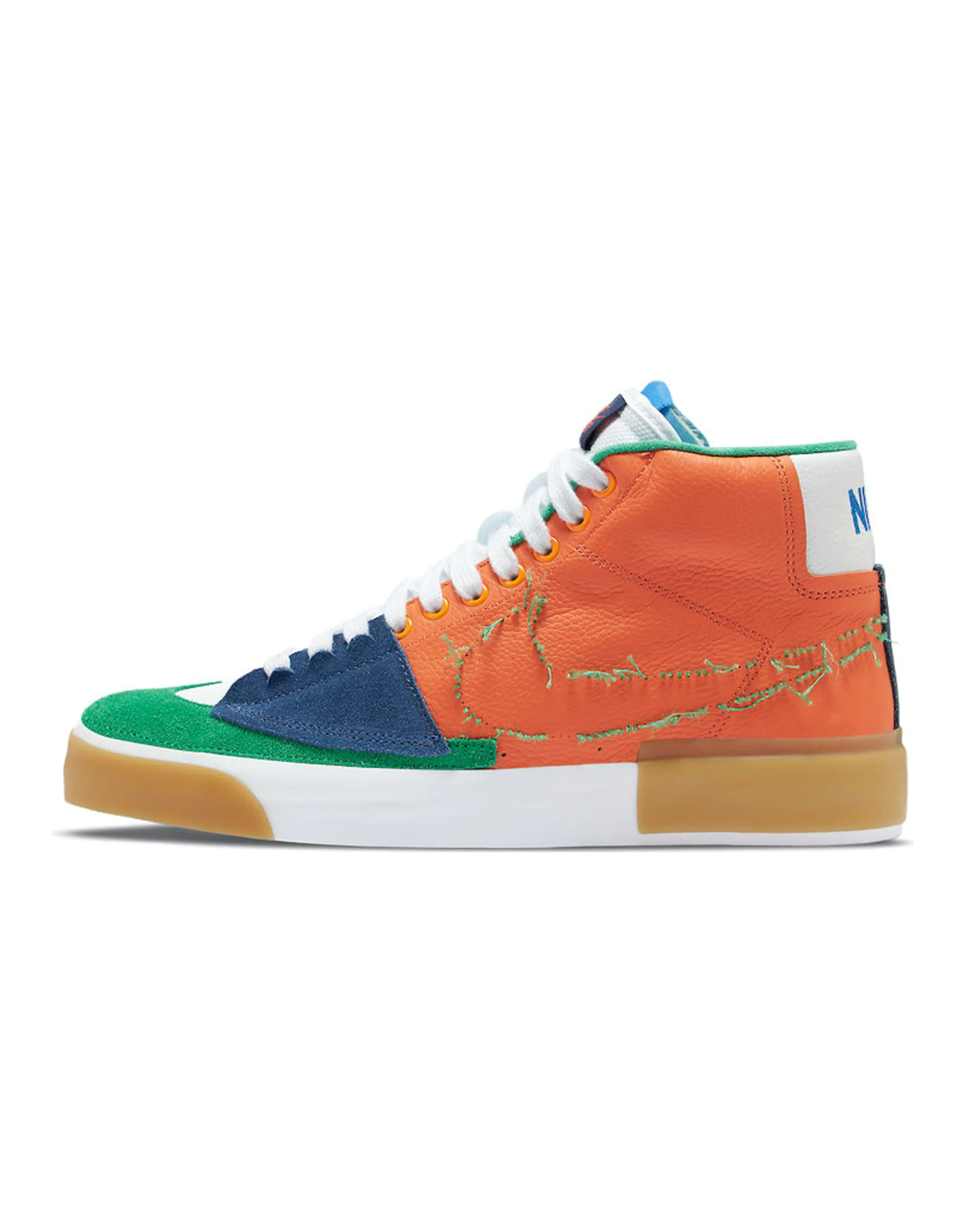 Nike Sb Zoom Blazer Mid Edge Safety Orange University Gold