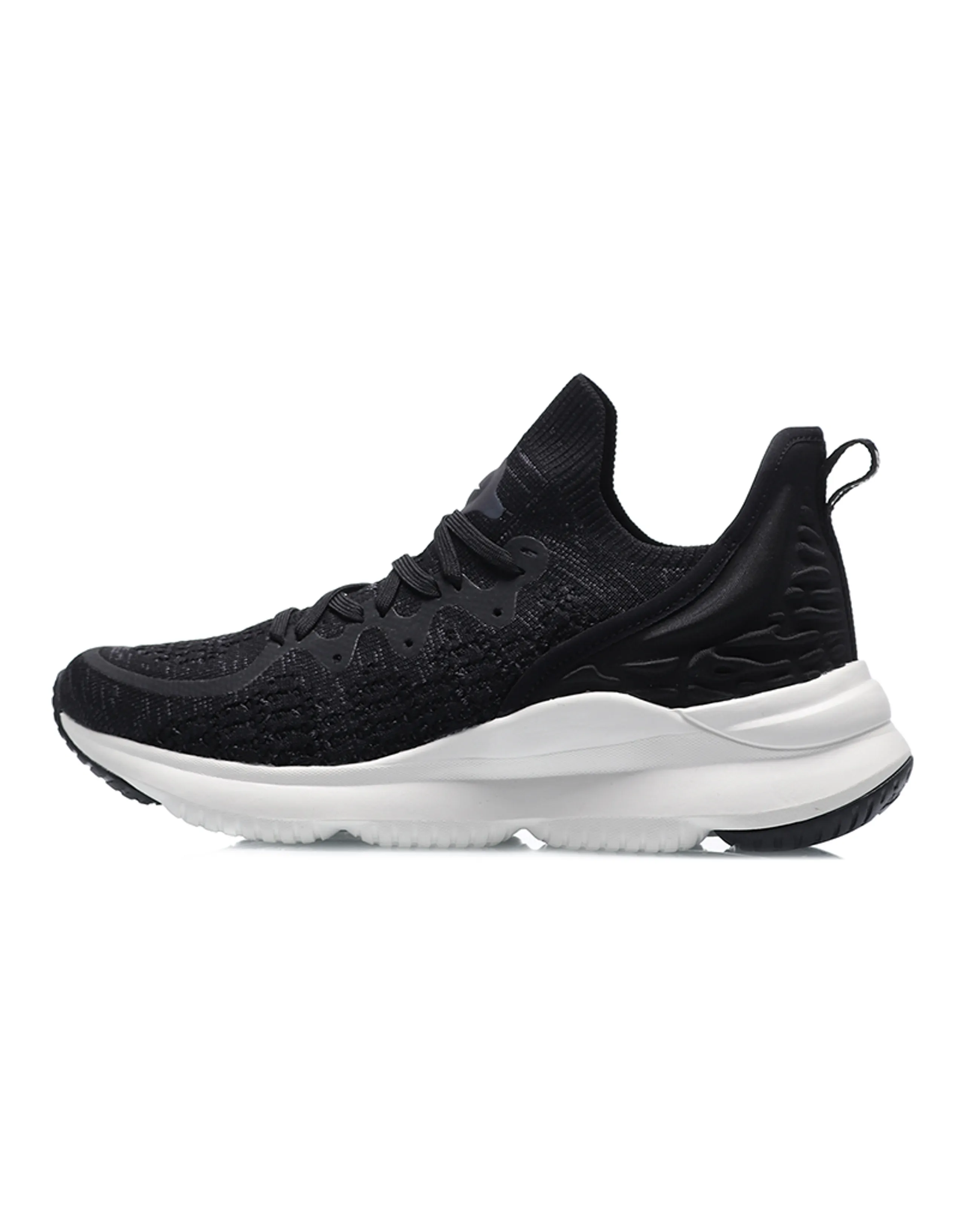 LiNing Comfort Series Cushioning Slip-Resistant Breathable Low-Top Casual Shoes Women's Black White
