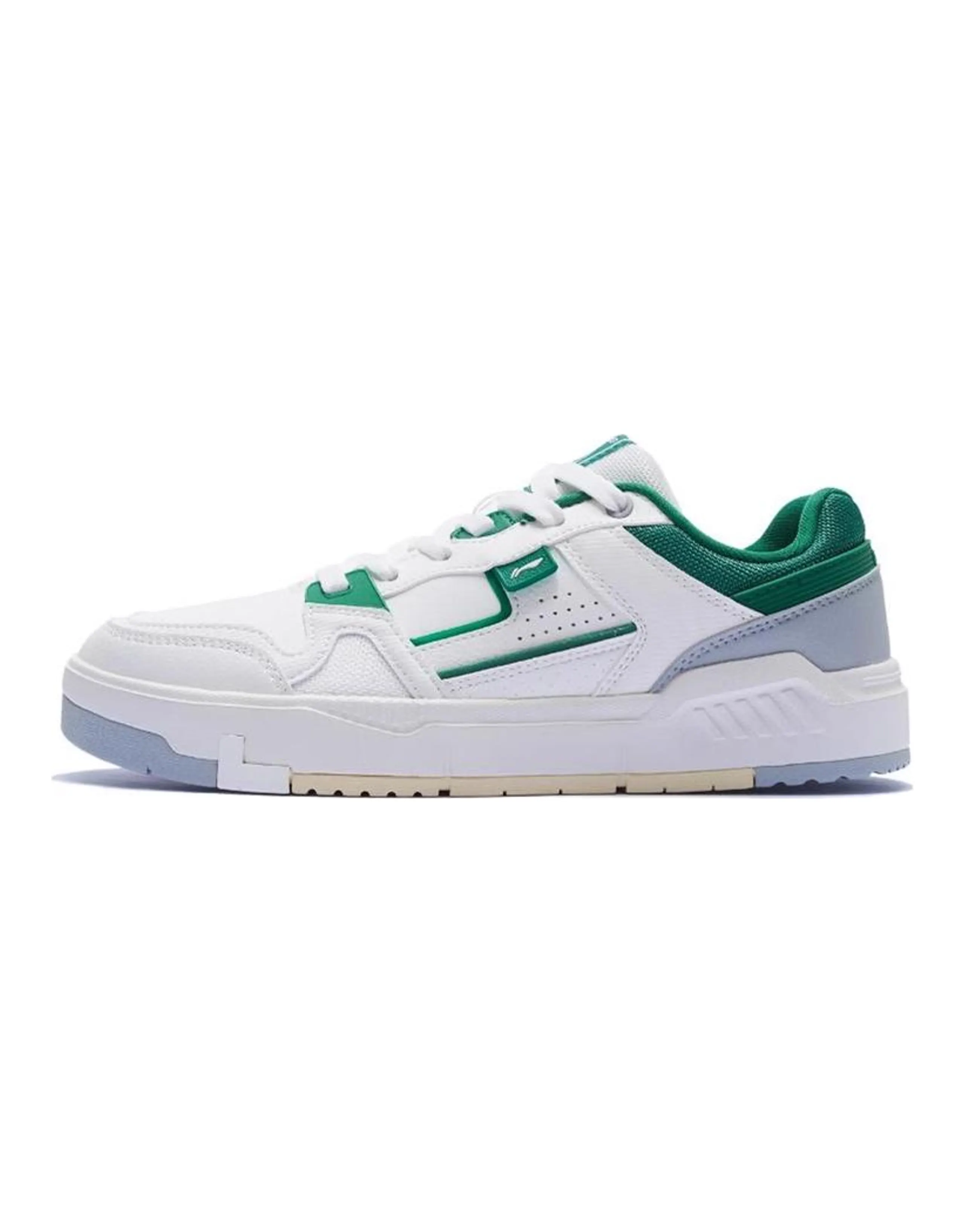 LiNing ACE V2 Anti-Slip Wear-Resistant Low-Top Skateboard Shoes Women's White Green