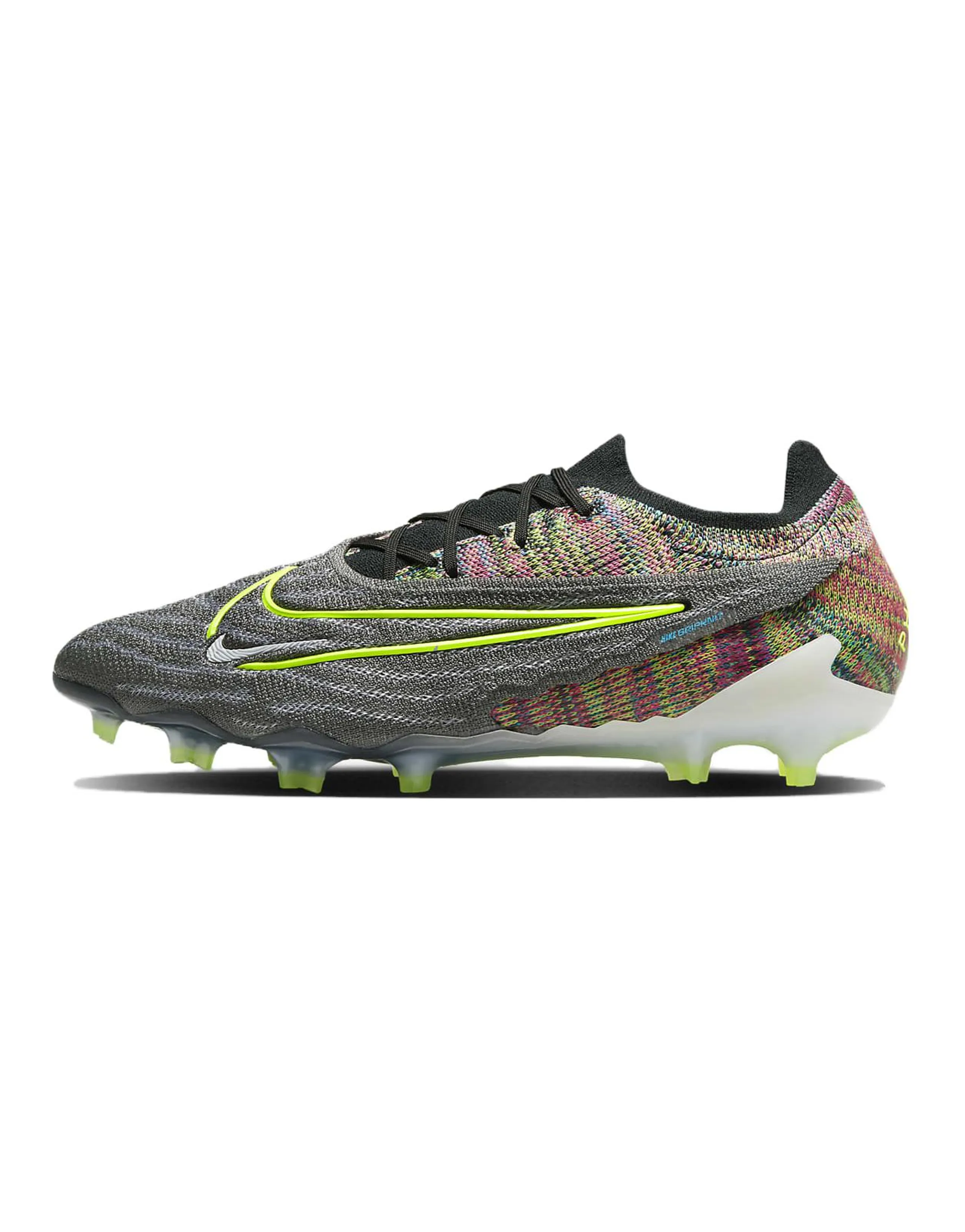 Nike Gripknit Phantom Gx Elite Fusion Fg Black White Blue Glow Volt
