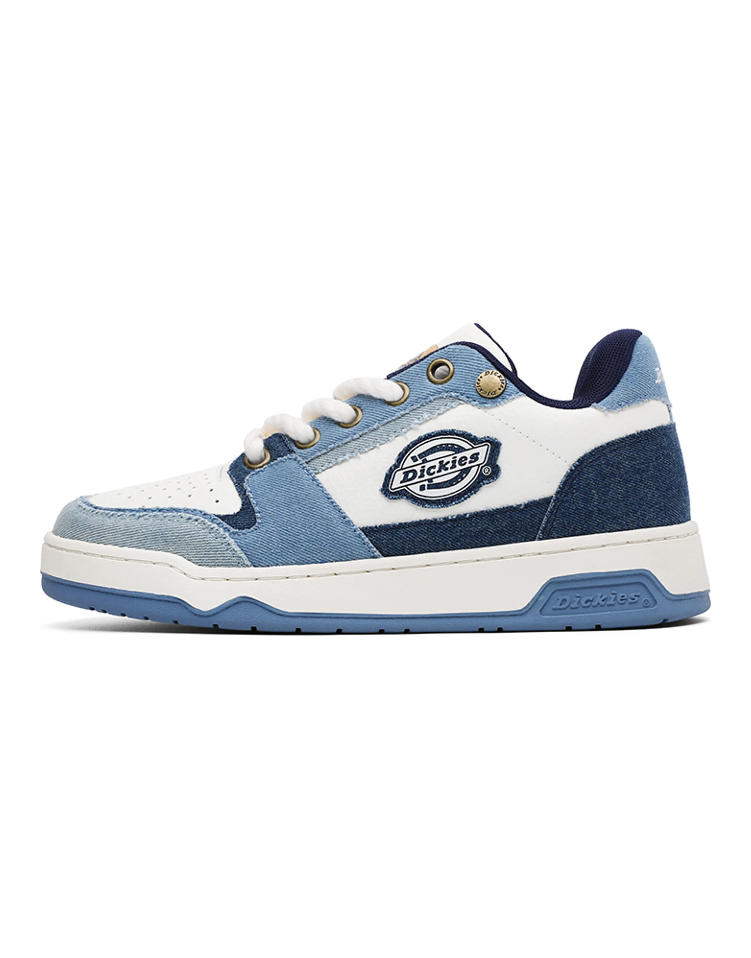 Dickies 100th Anniversary Low-Top Skateboard Shoes Men's White Blue