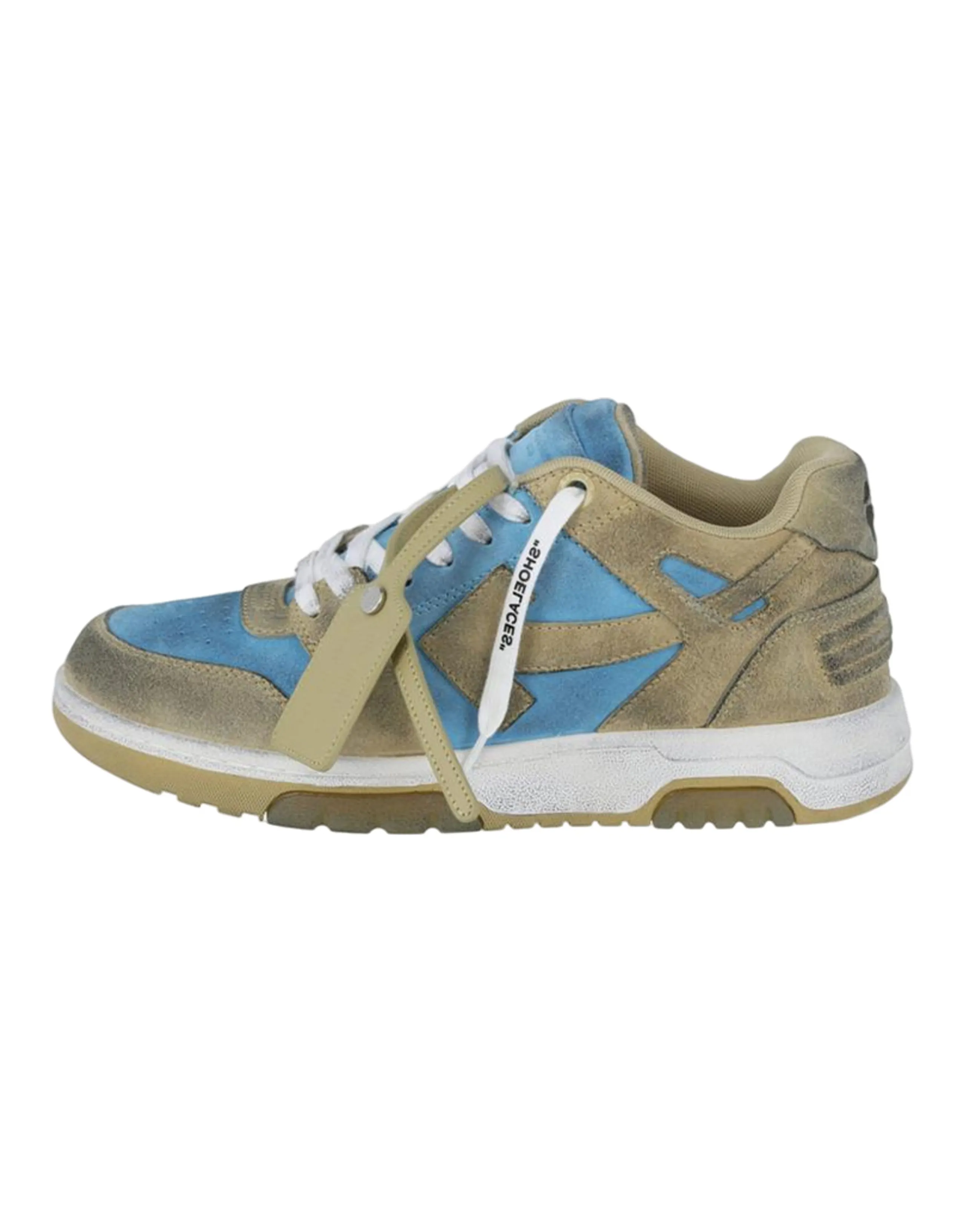 OFF WHITE Out Of Office Low Top Sneakers 'Blue Olive Green'
