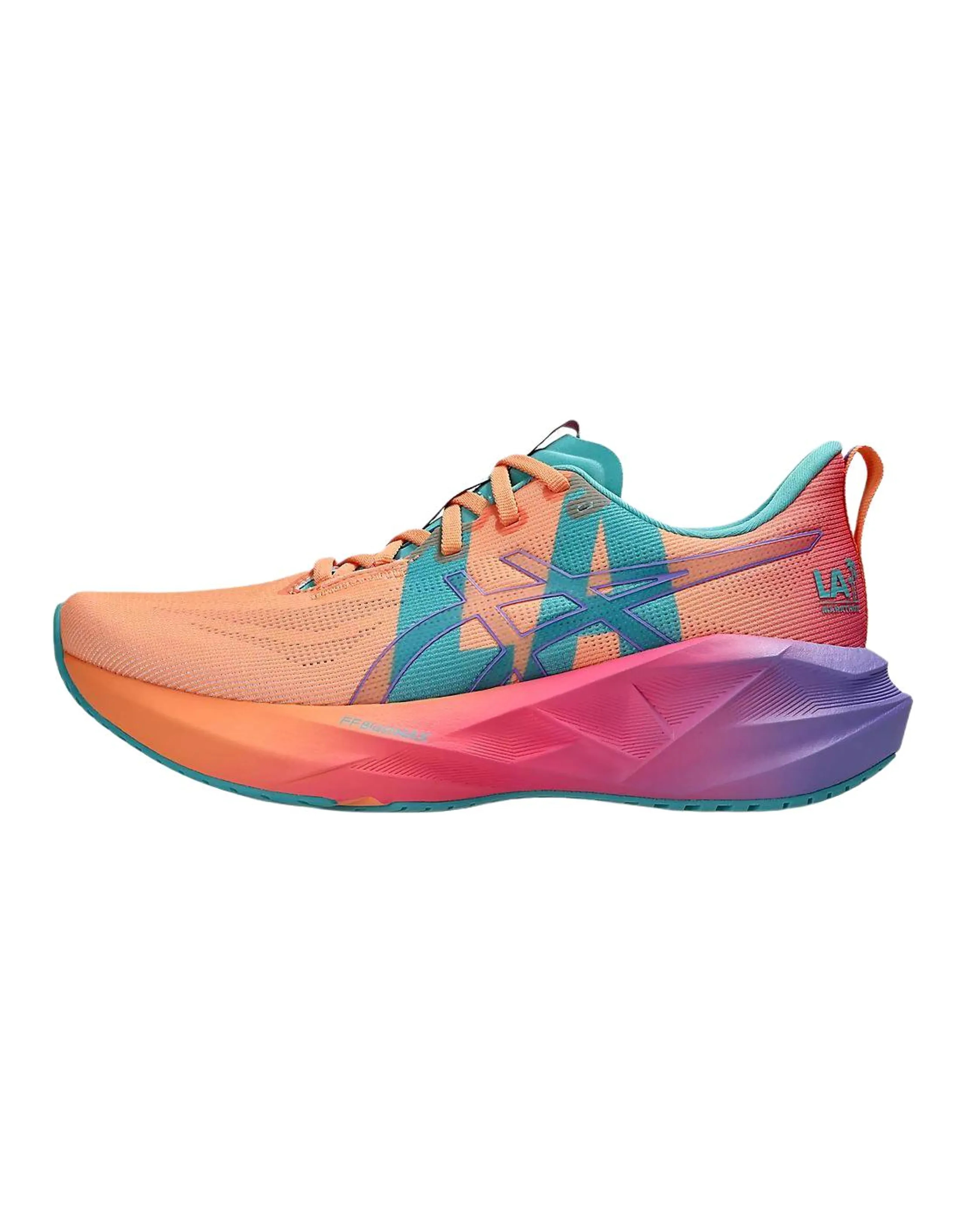 ASICS NOVABLAST 5 Comfortable Fit Running Shoes Unisex Bright Orange Blue