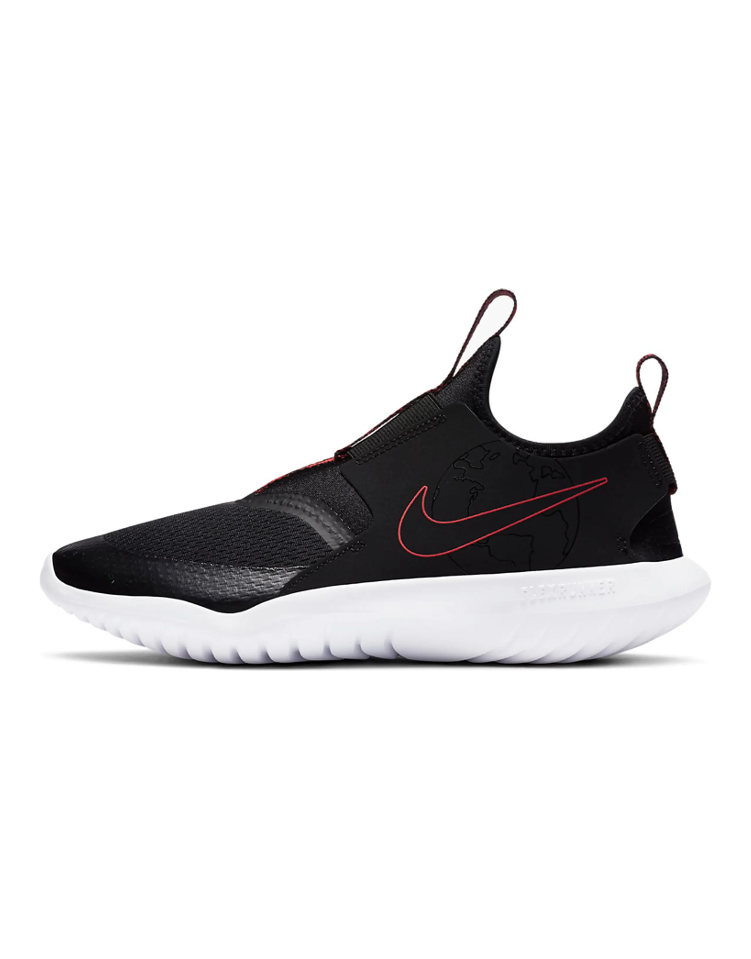 Nike Flex Runner SE 'Black Bright Crimson' GS