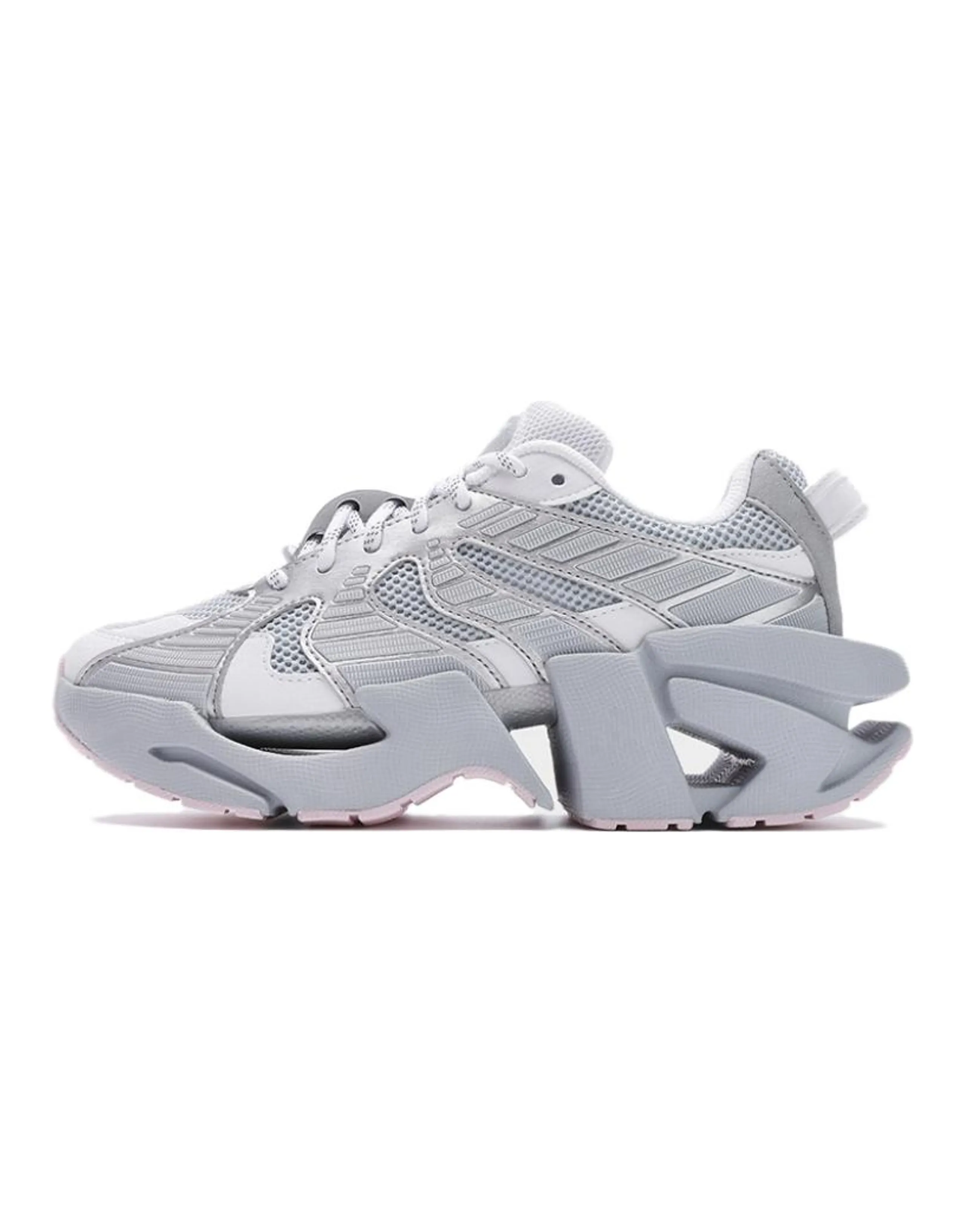 FILA Space Fashion Comfortable Wear-Resistant Low-Top Dad Shoes Unisex Grey