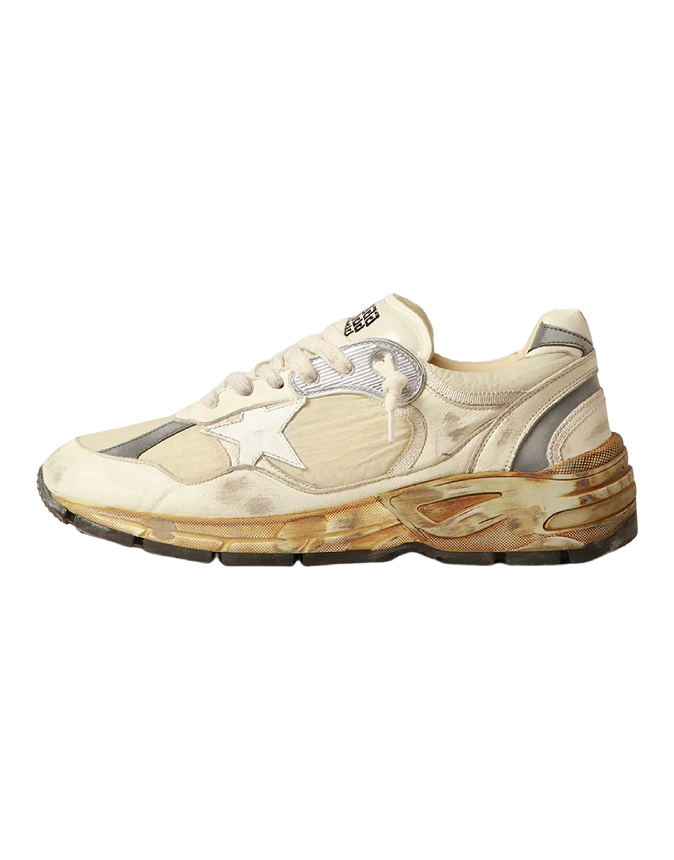 Golden Goose Running Dad Star White Beige