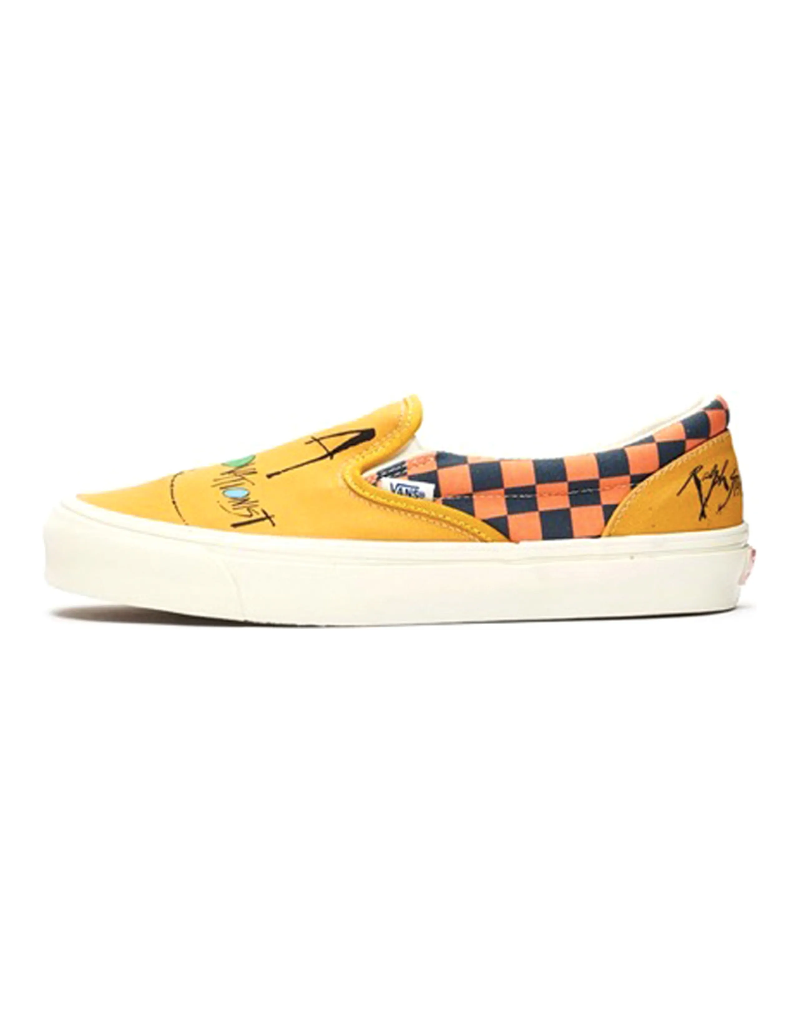 Vans Slip On Ralph Steadman Checkerboard Orange