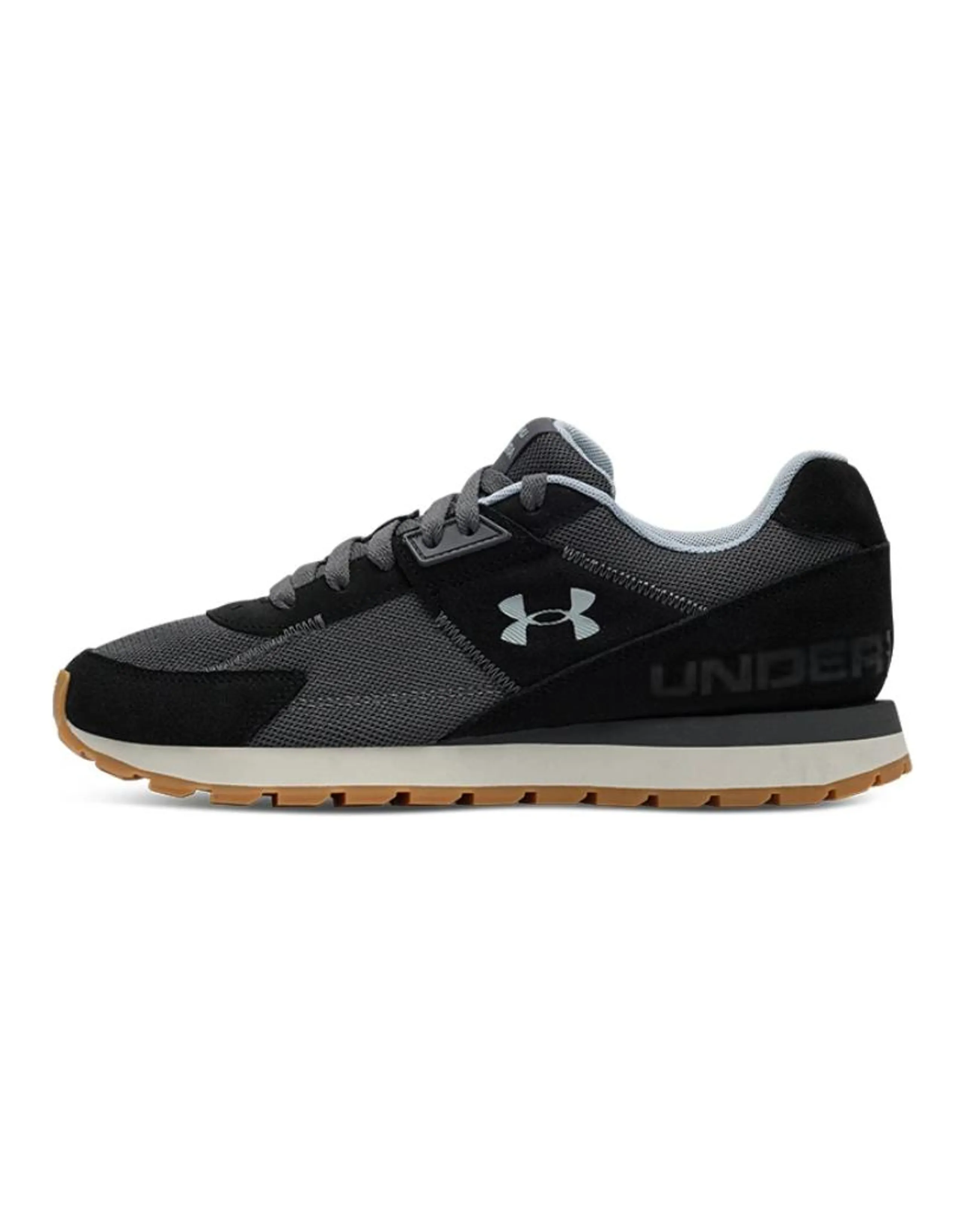 Under Armour Essential Comfortable Versatile Wear-Resistant Low-Top Casual City Commute Running Shoes Men's Black
