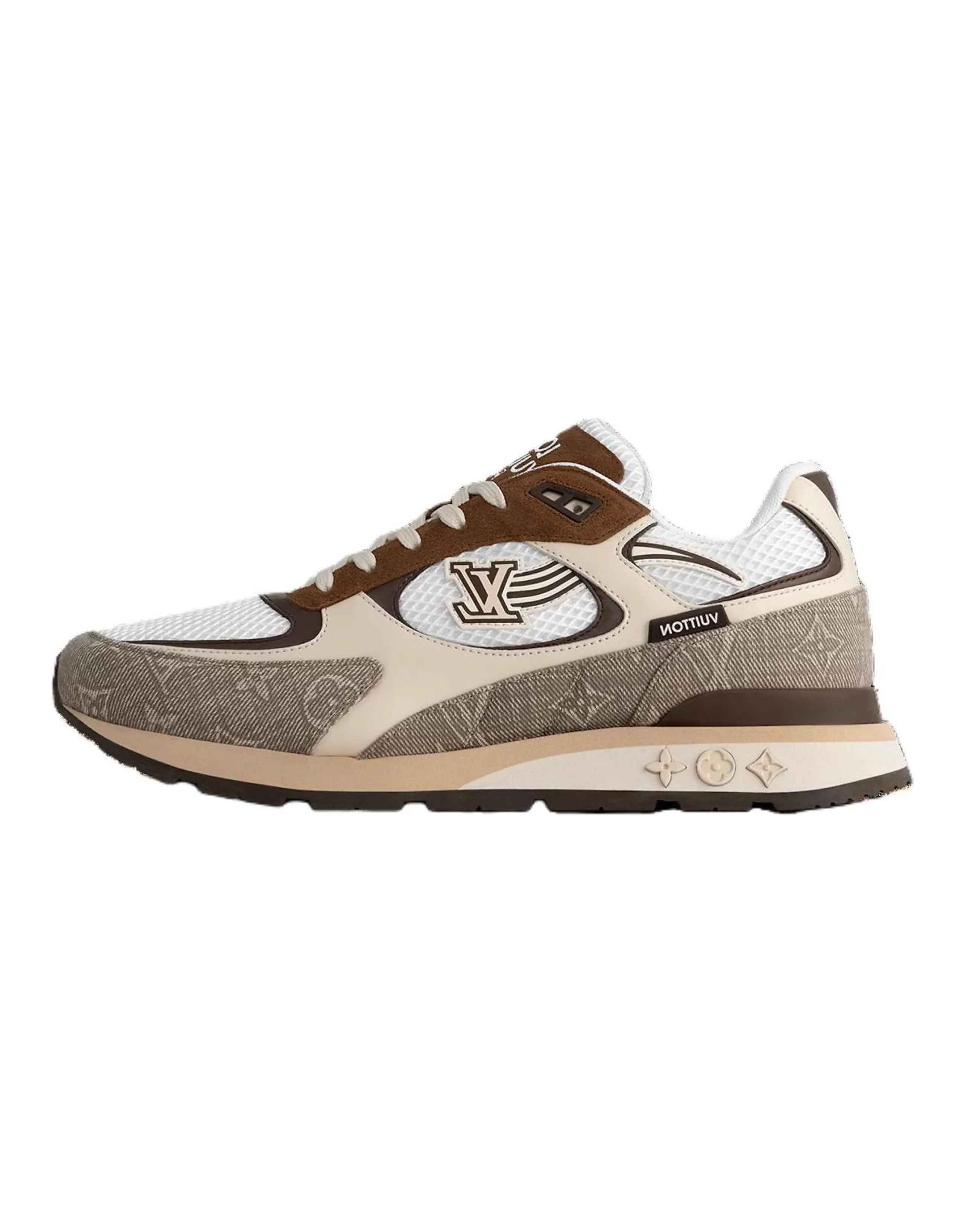 LOUIS VUITTON Run Away Low-Top Casual Shoes Men's Brown