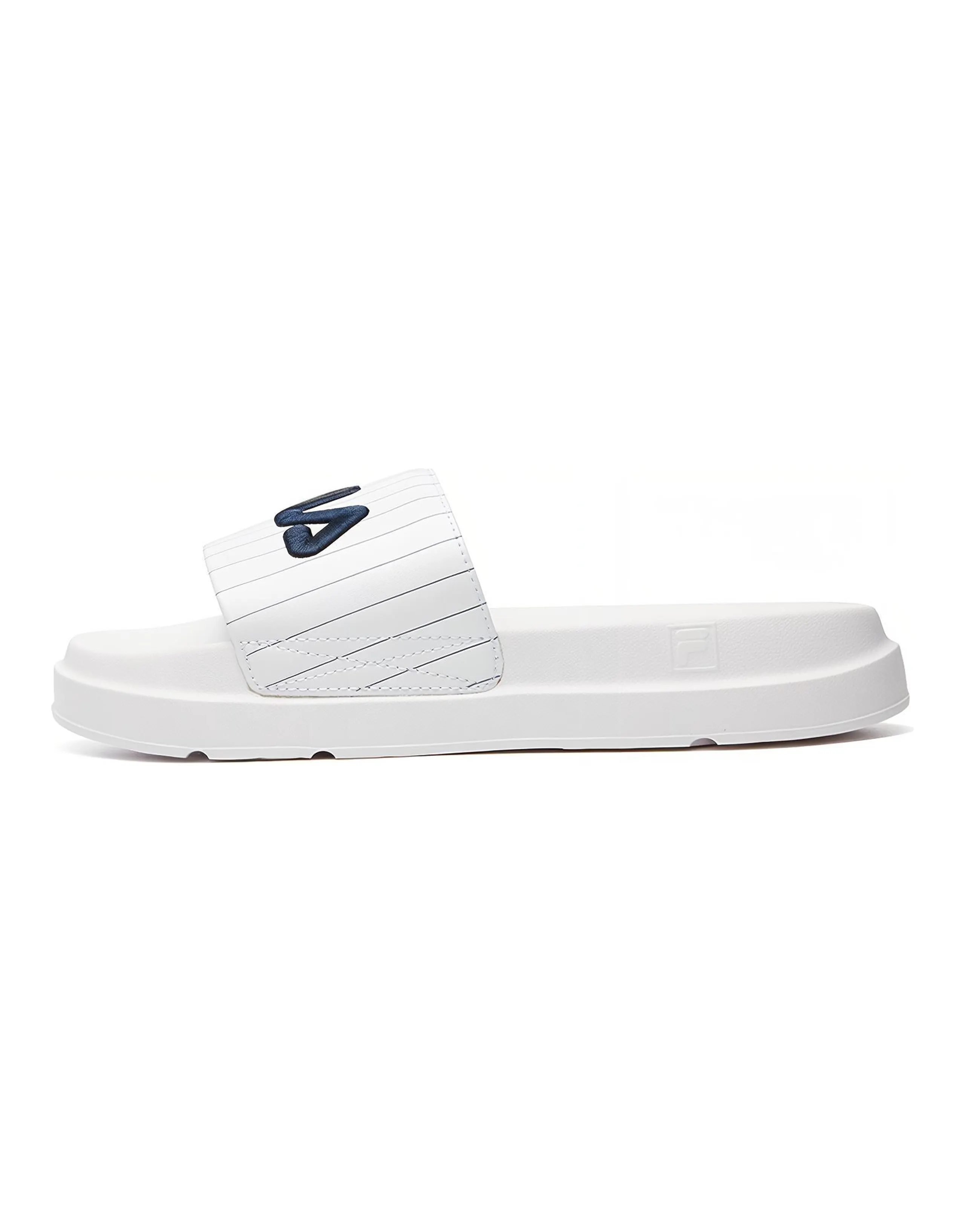FILA Thick Sole White Slippers Women's