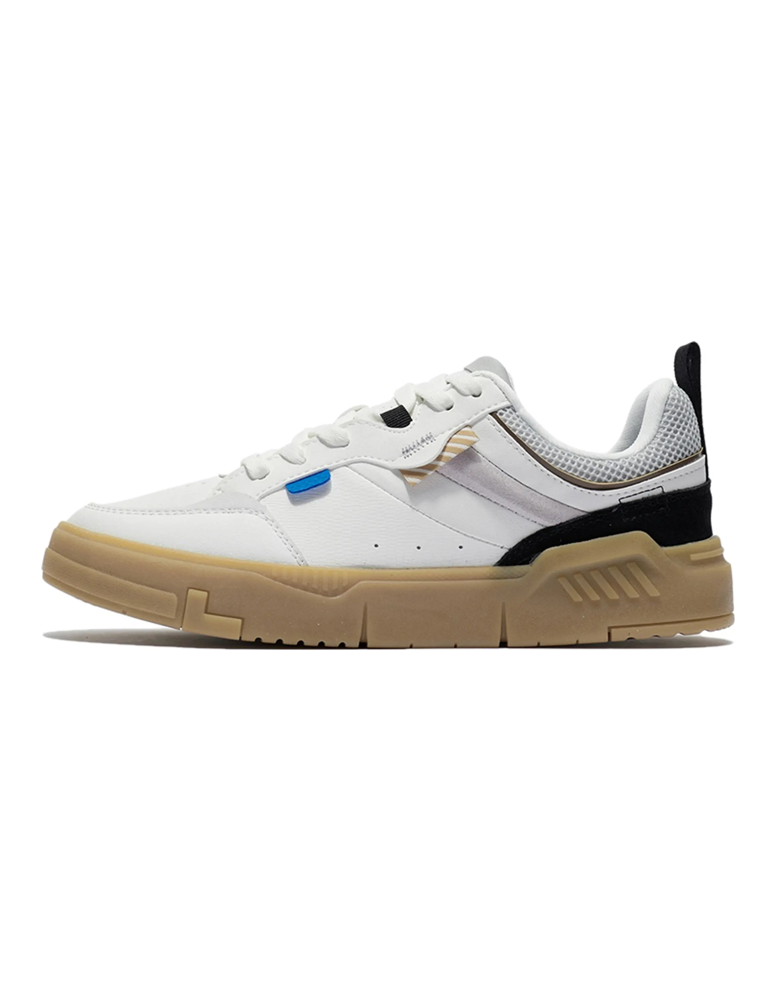 LiNing ACE Wear-Resistant Low-Top Skateboard Shoes Men's White