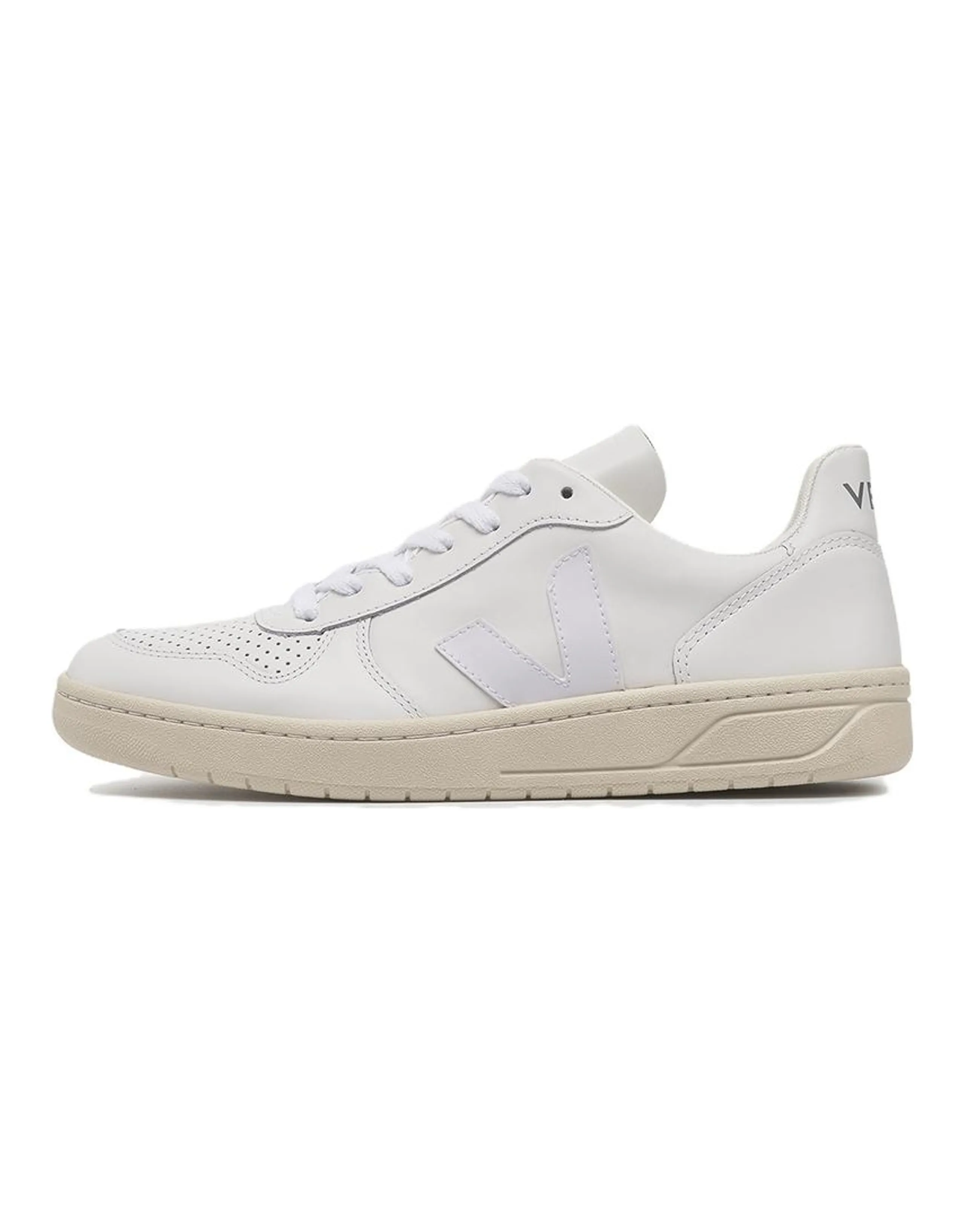VEJA V-10 Versatile Comfortable Lightweight Low-Top Sport Fashion Sneakers Unisex White