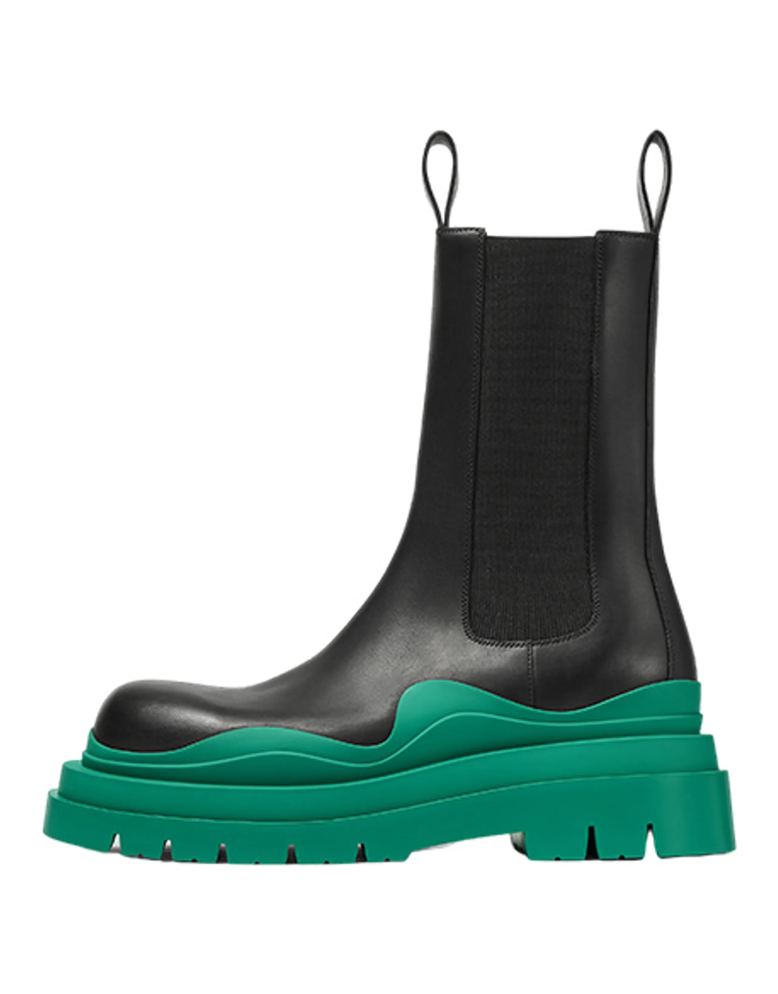 Bottega Veneta Tire Chelsea Boots Women's Turquoise