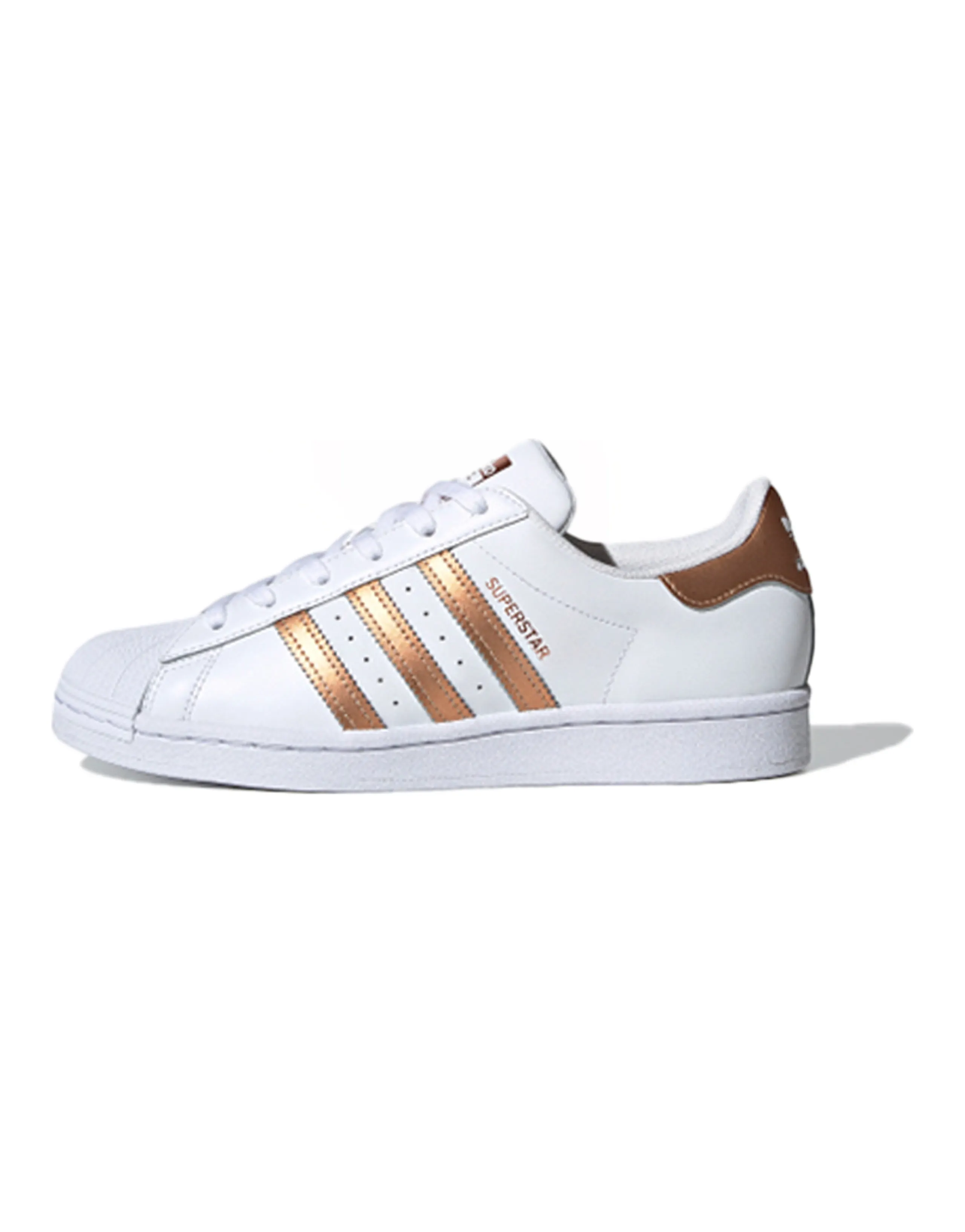 Adidas Originals Superstar White Copper Metallic Women's