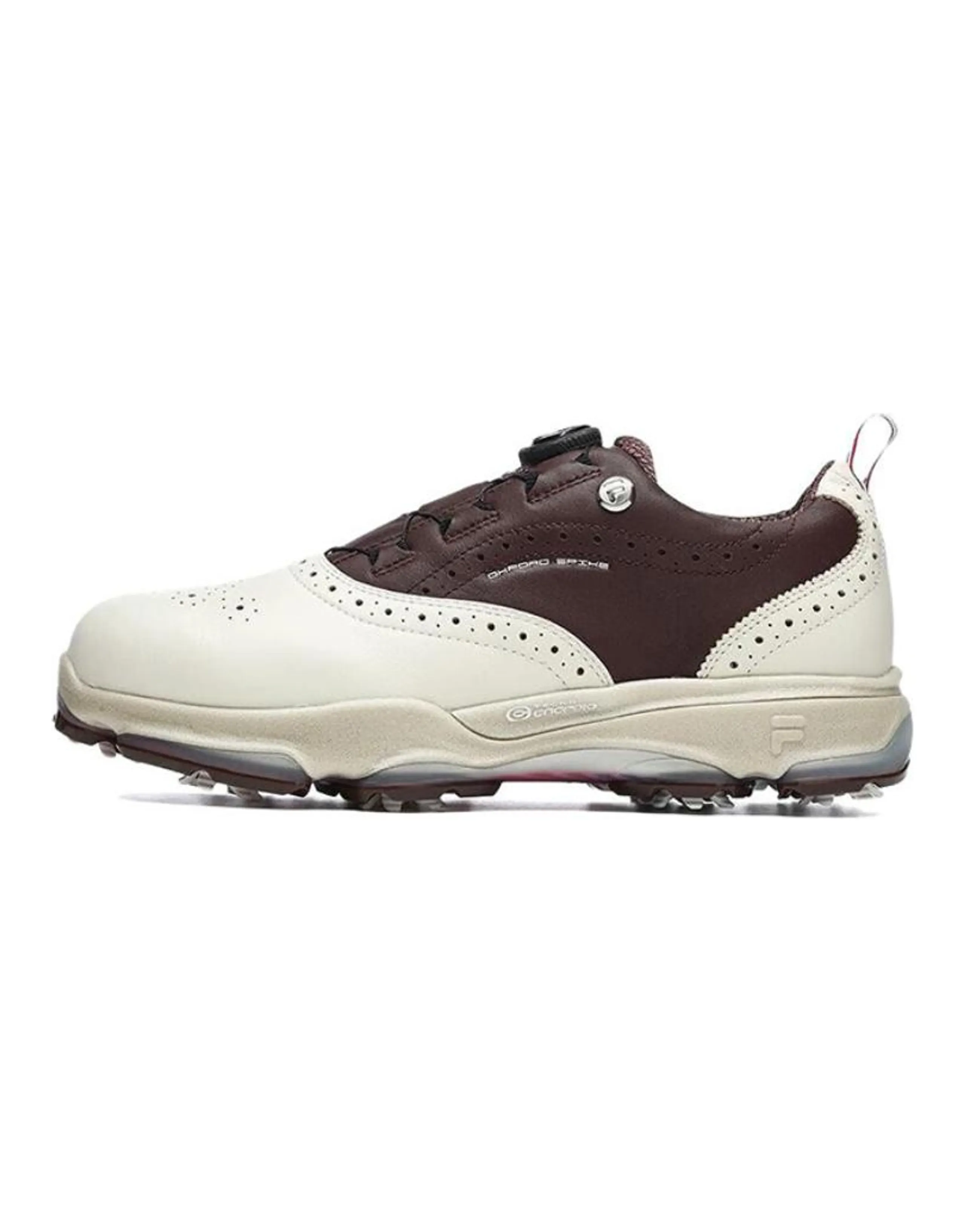 FILA Golf Oxford Spike Sneakers 'White Brown'