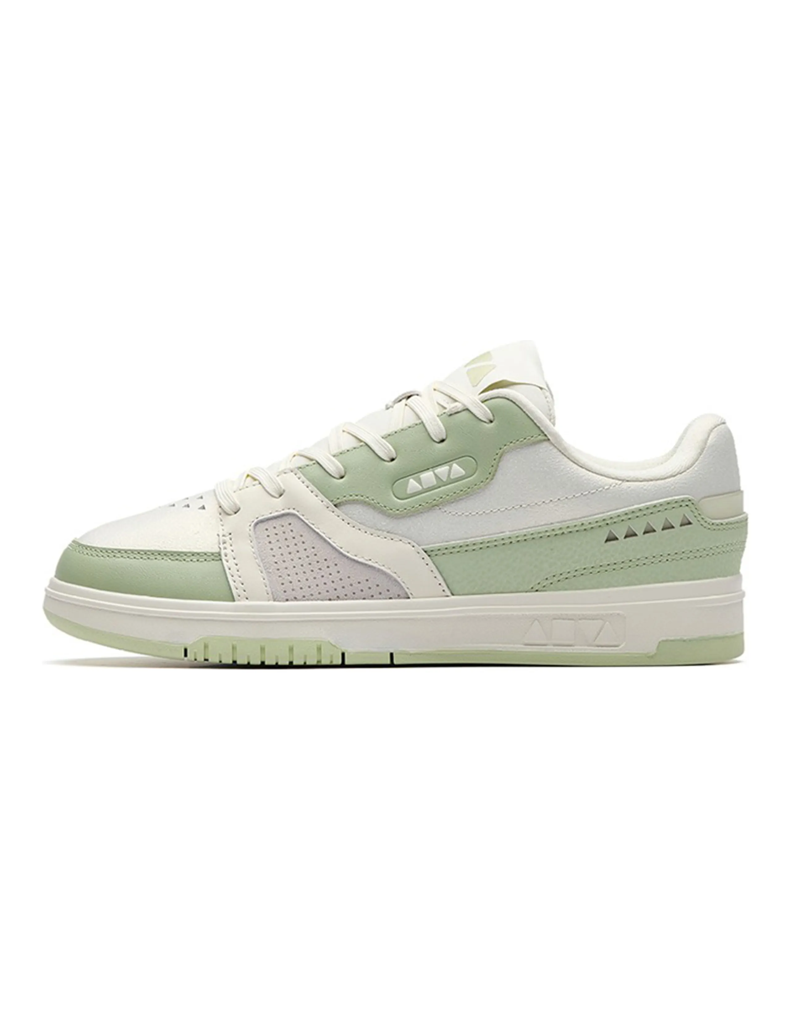 Anta Qiuyou Wear-Resistant Low-Top Skateboard Shoes Women's White Green