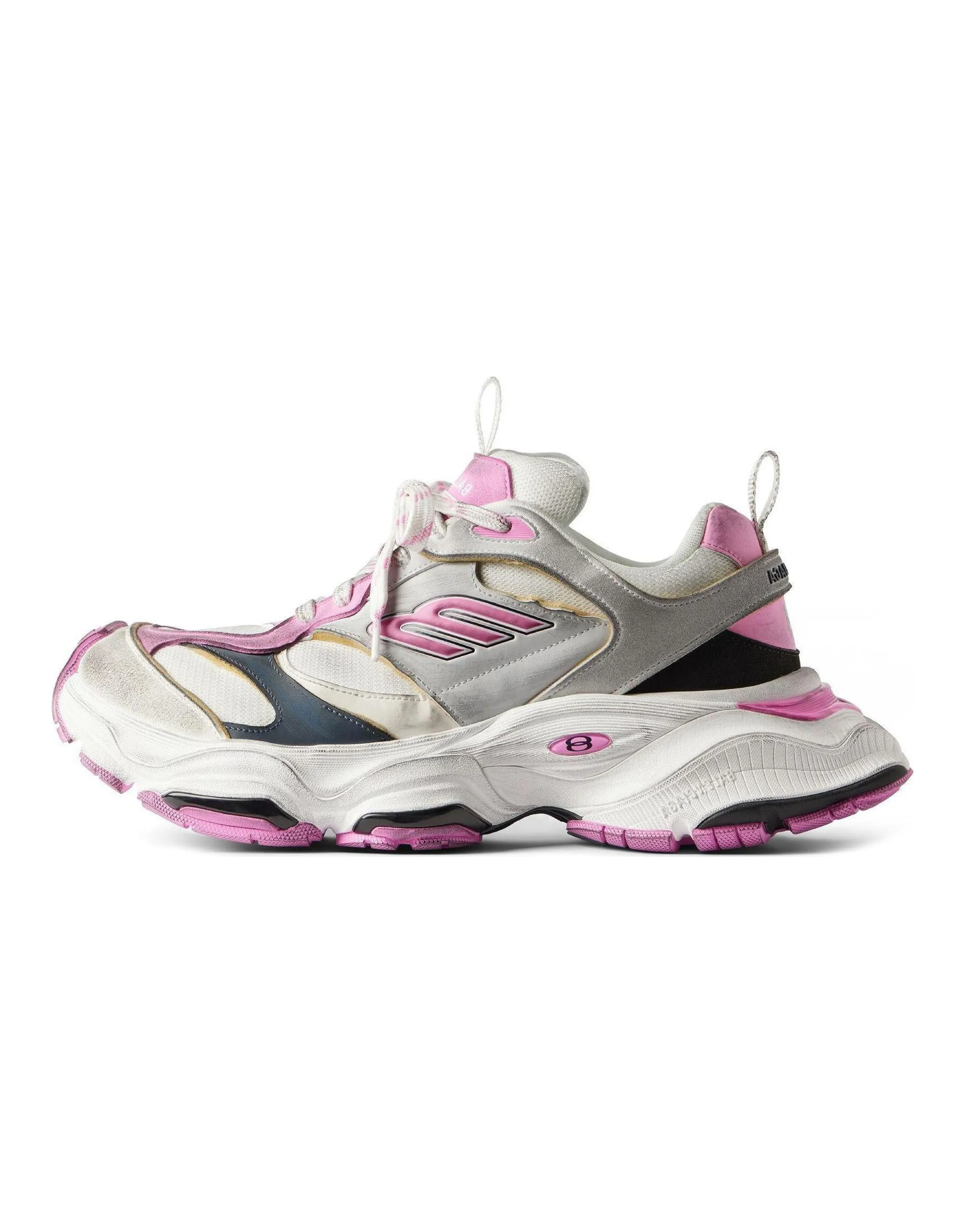 Balenciaga Women's Cargo Sneaker 'Worn-Out - Grey Pink'