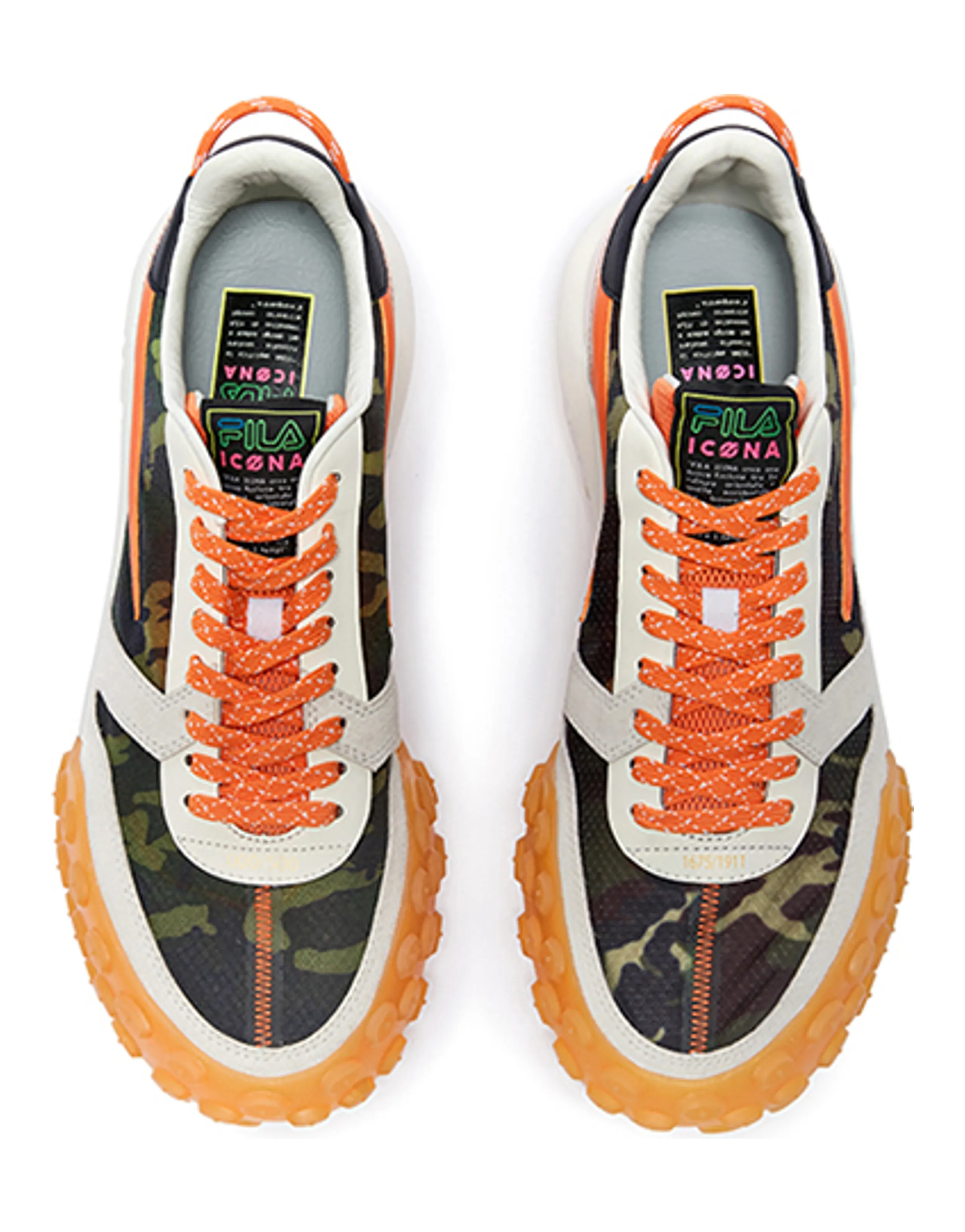 FILA Gara Cushioned Wear-Resistant Breathable Low-Top Chunky Sneakers Women's Courtyard Green
