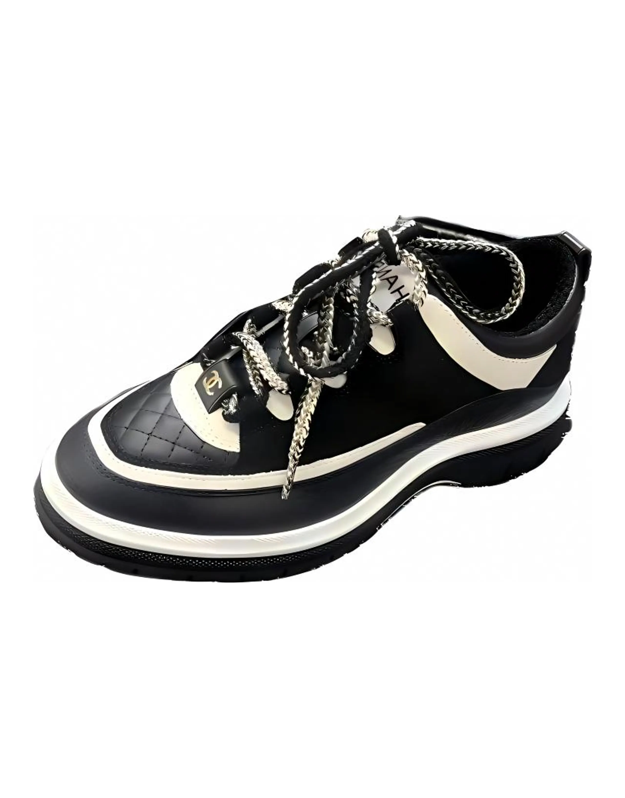 CHANEL Low-Top Casual Shoes Men's Black
