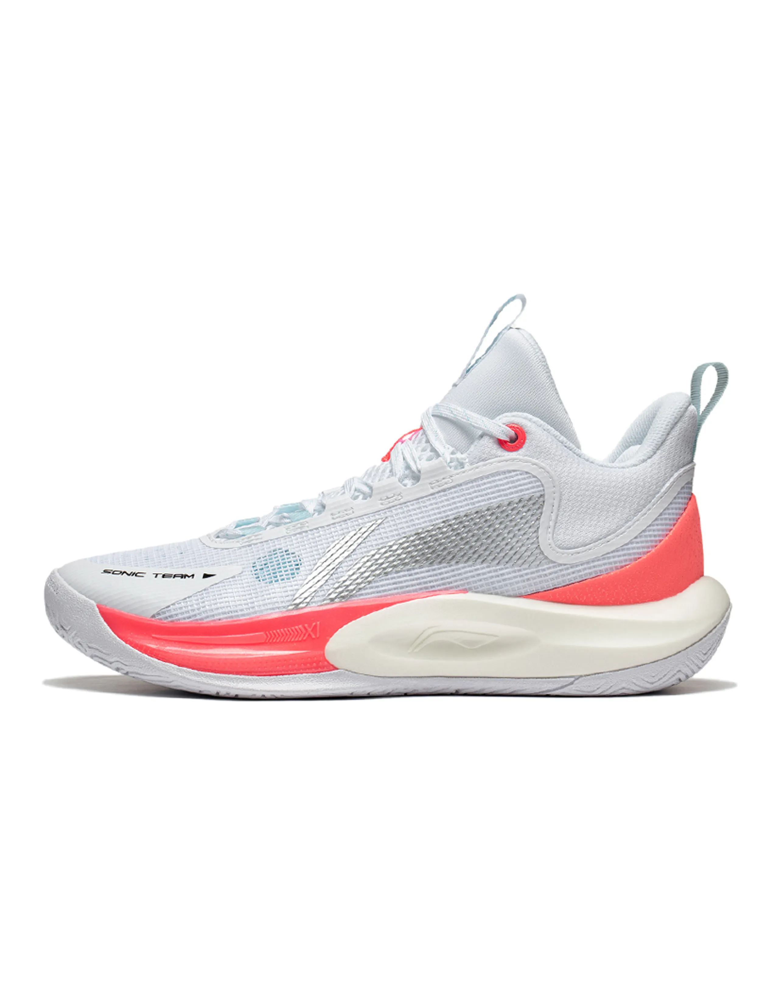 LINING SONIC Team Basketball Shoes Men Mid-Top Standard White