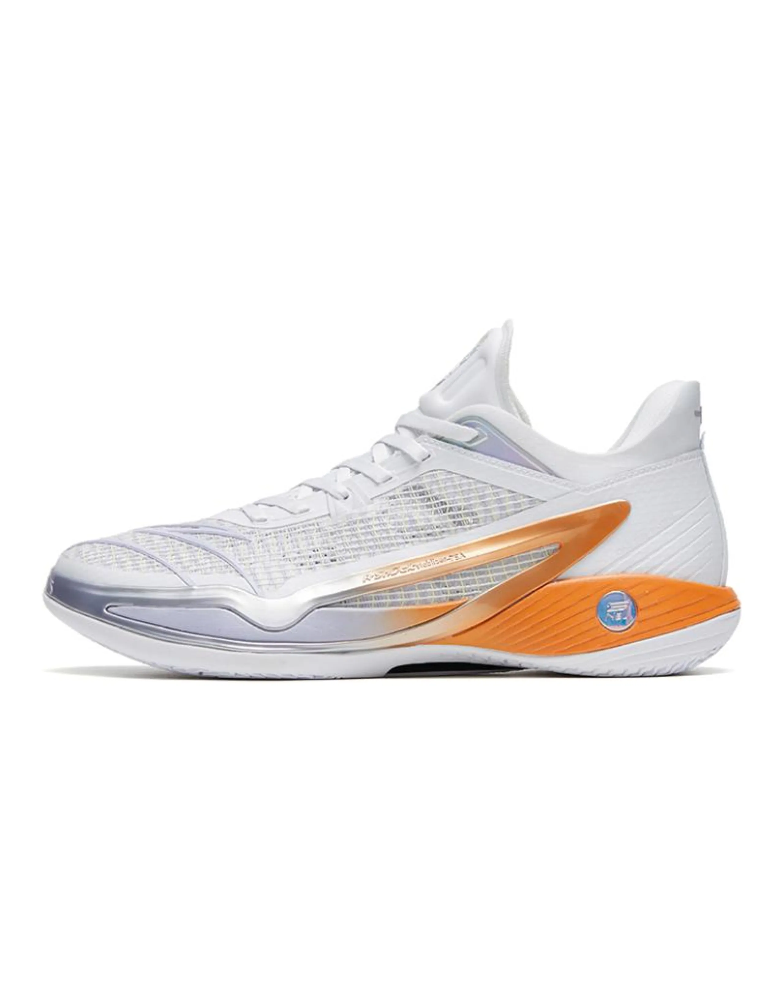 ANTA Lighthearted 4 Basketball Shoes Men Low-Top White Orange
