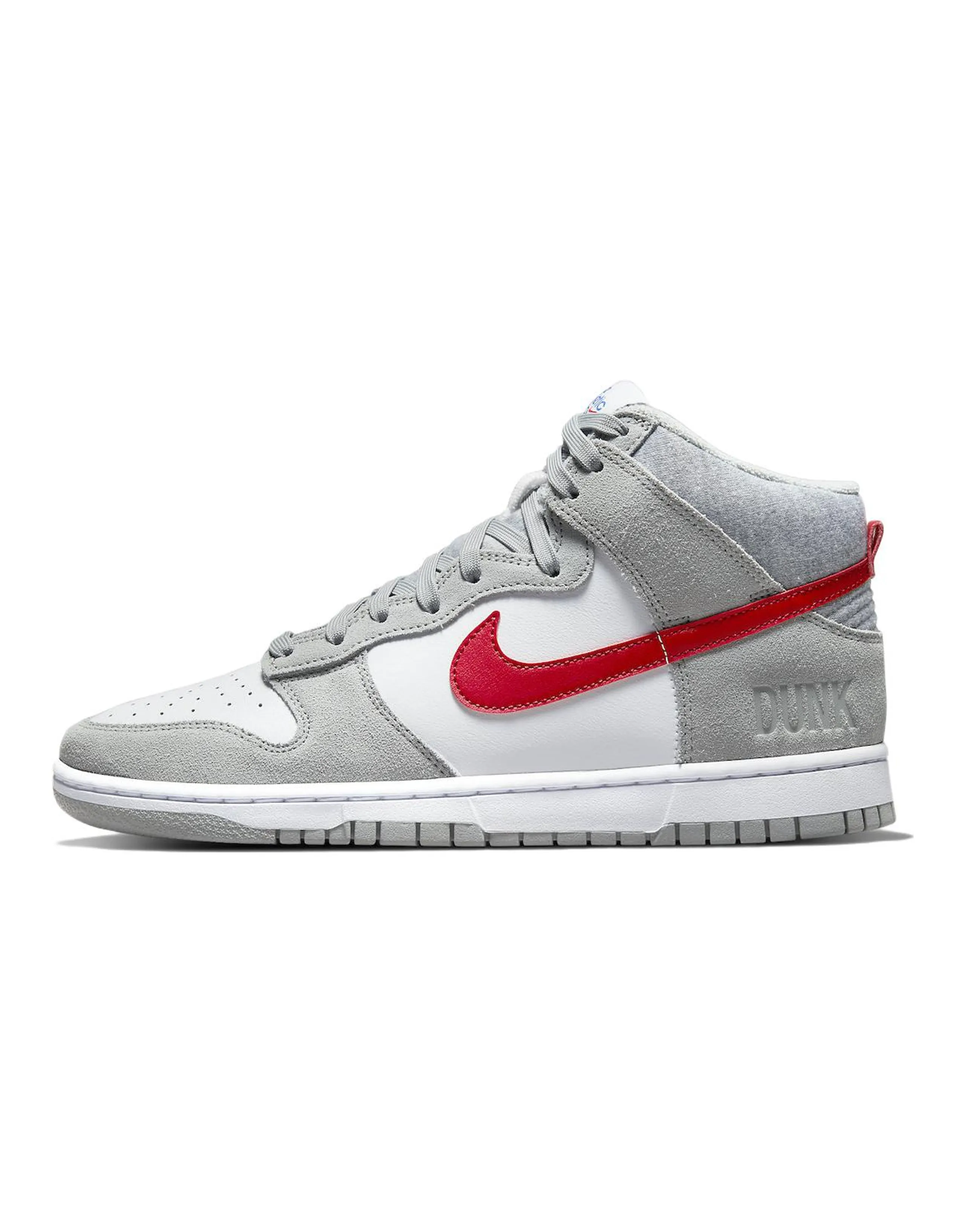 Nike Dunk High Light Smoke Grey Gym Red