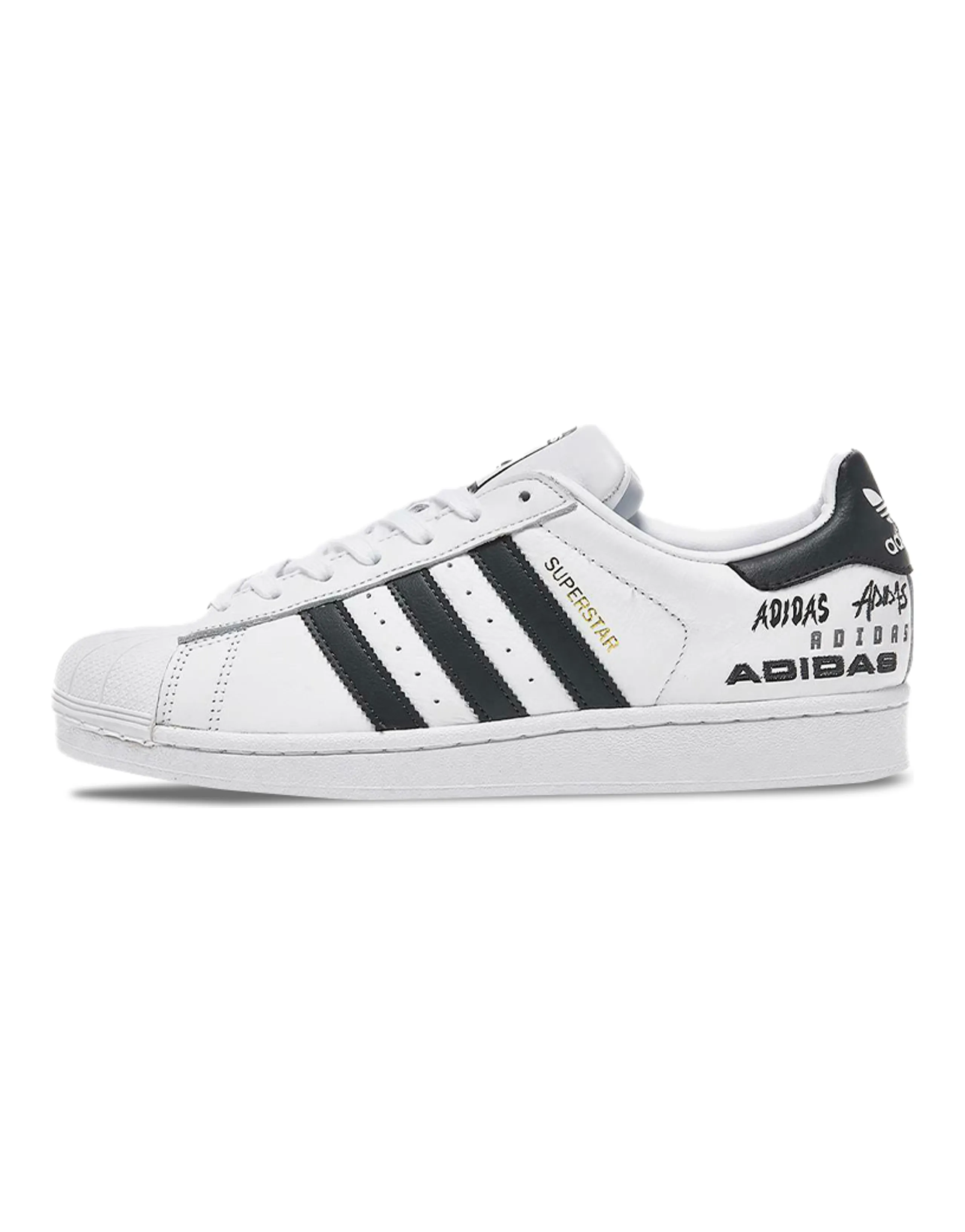 Adidas Originals Superstar For Black/White/Golden Women's
