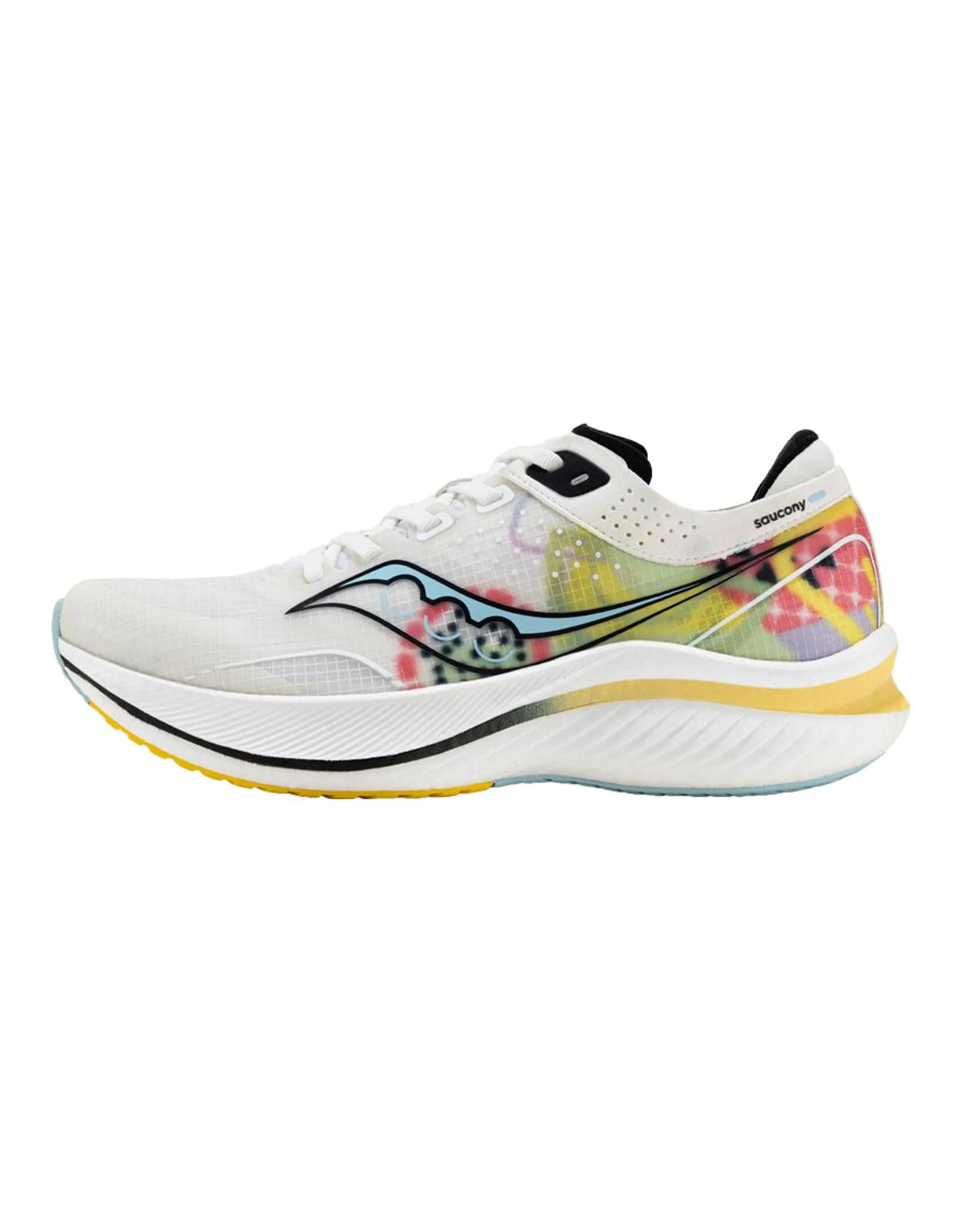Saucony Slay Anti-Slip Wear-Resistant Low-Top Carbon Plate Running Shoes Unisex White Red