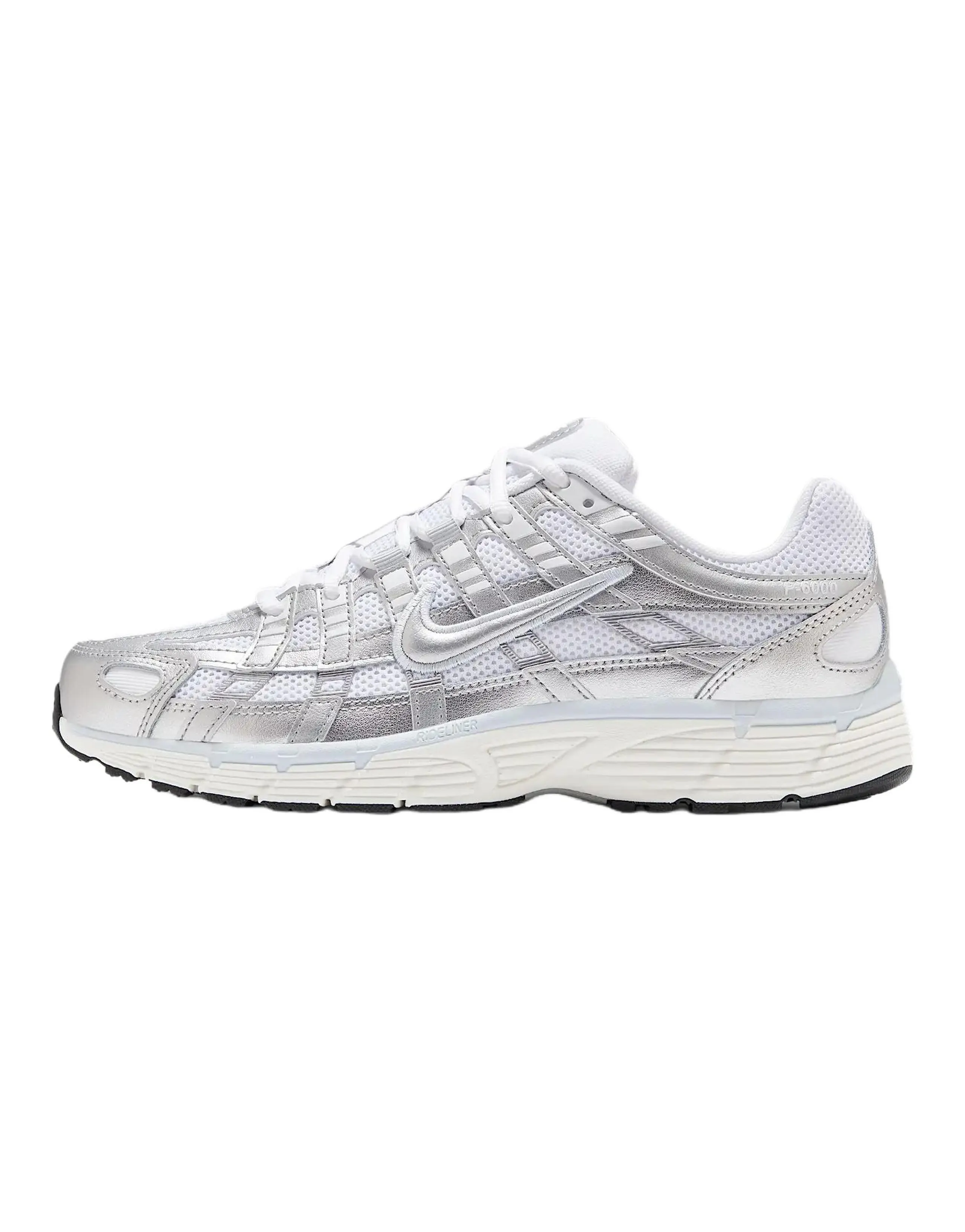 Nike P 6000 White Blue Tint Sail Metallic Silver Women's