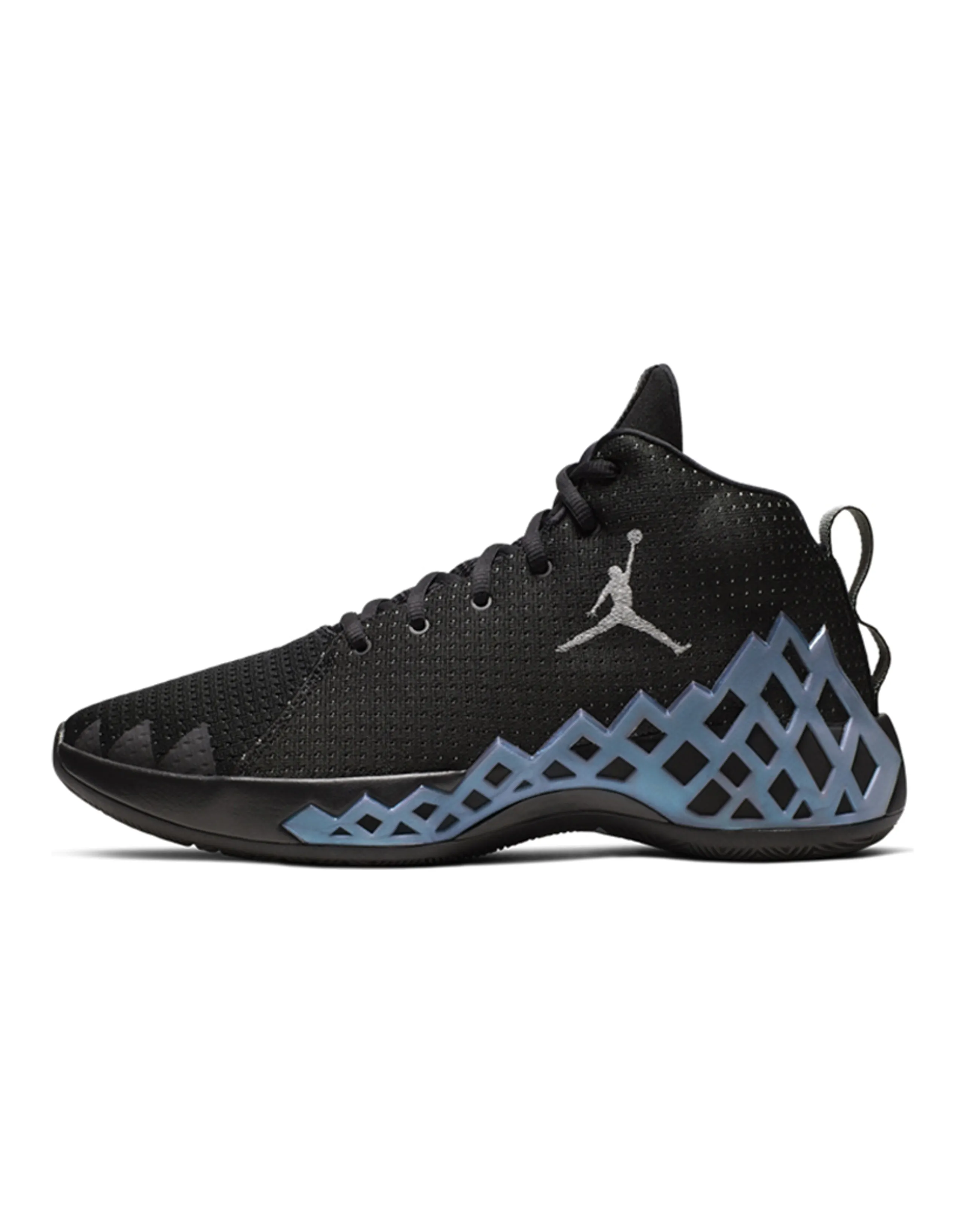Jordan Jumpman Diamond Mid Black Metallic Silver