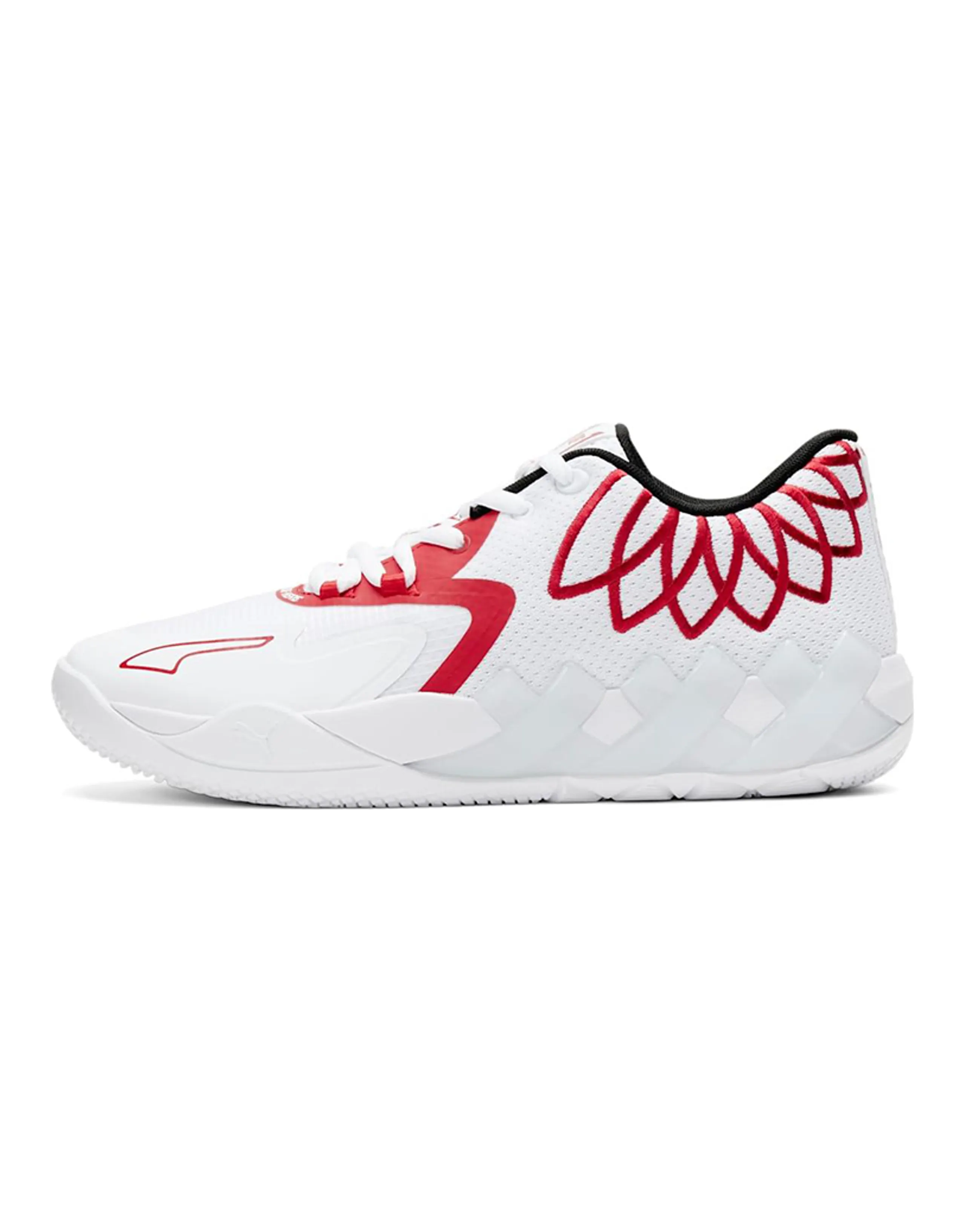 PUMA LaMelo Ball MB.01 Lo Team Colors White High Risk Red