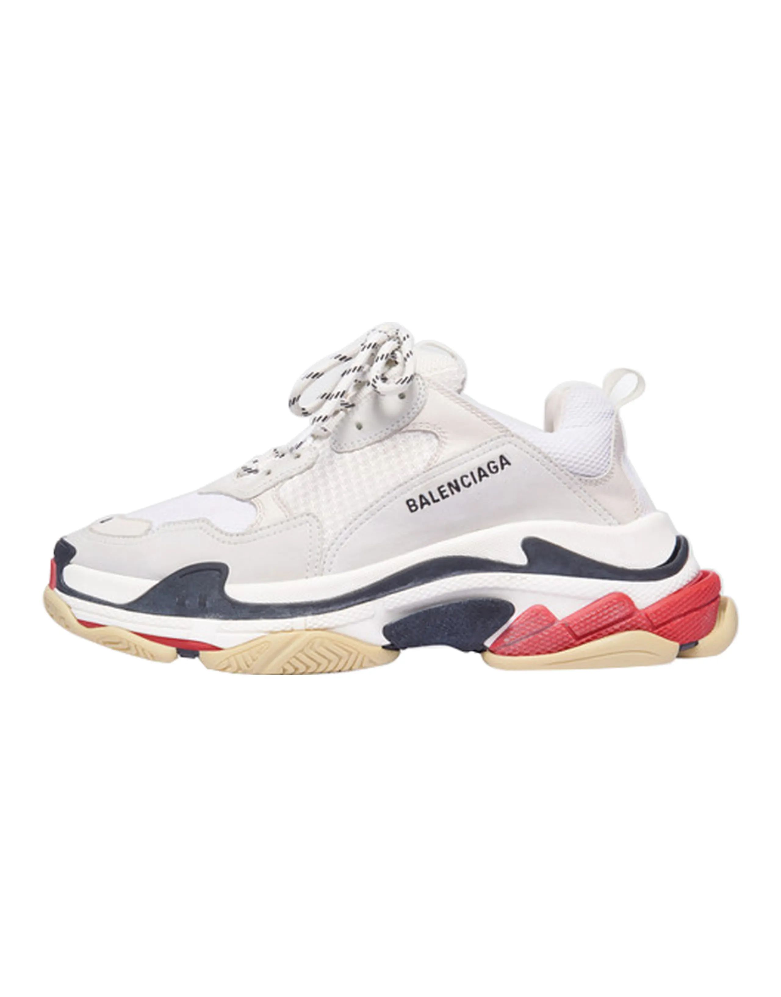 Balenciaga Triple S White Black Red