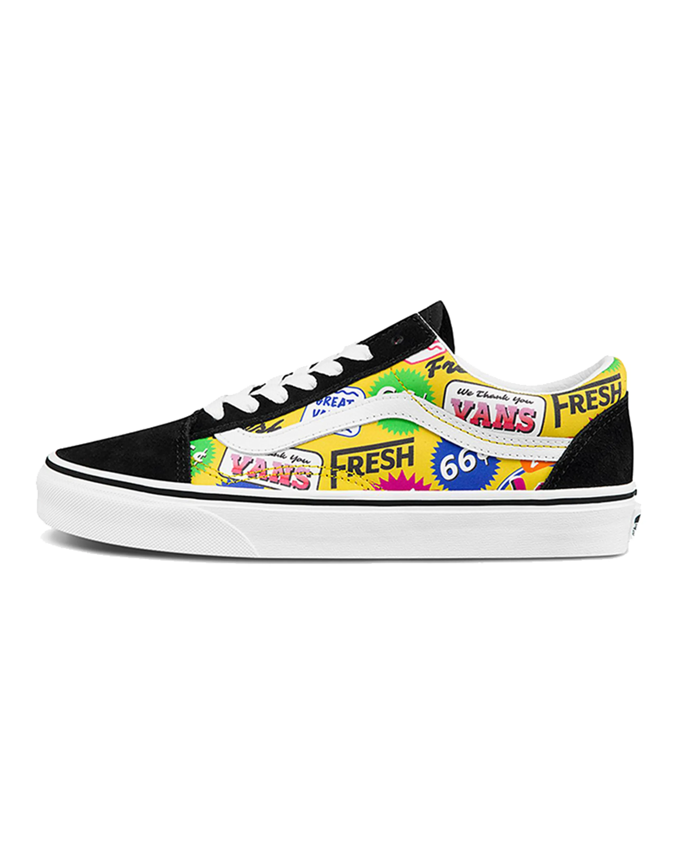 Vans Old Skool Colored Letters Multicolor Multi Color