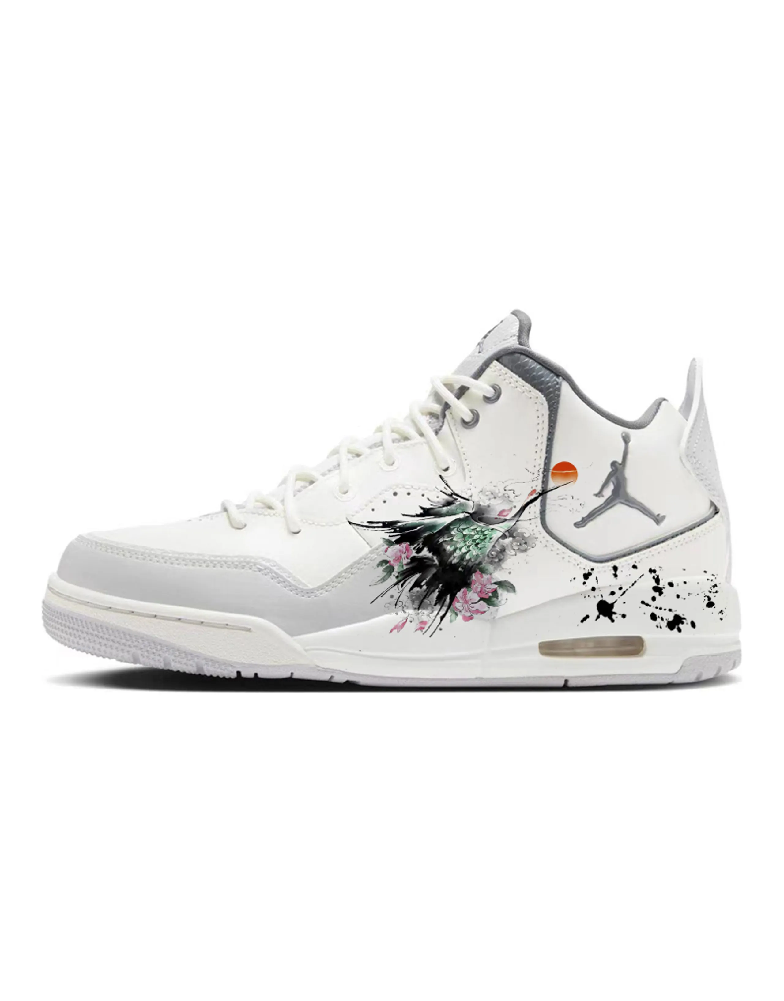 JORDAN Courtside 23 Vintage Basketball Shoes Men Mid Top White/Gray